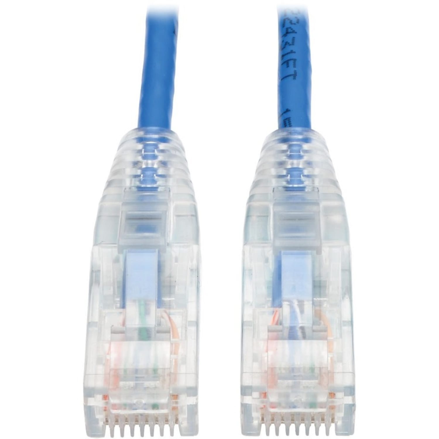 Tripp Lite 3ft Cat6 Gigabit Snagless Molded Slim UTP Patch Cable RJ45 M/M Blue 3ft - First End: 1x R - N201S03BL