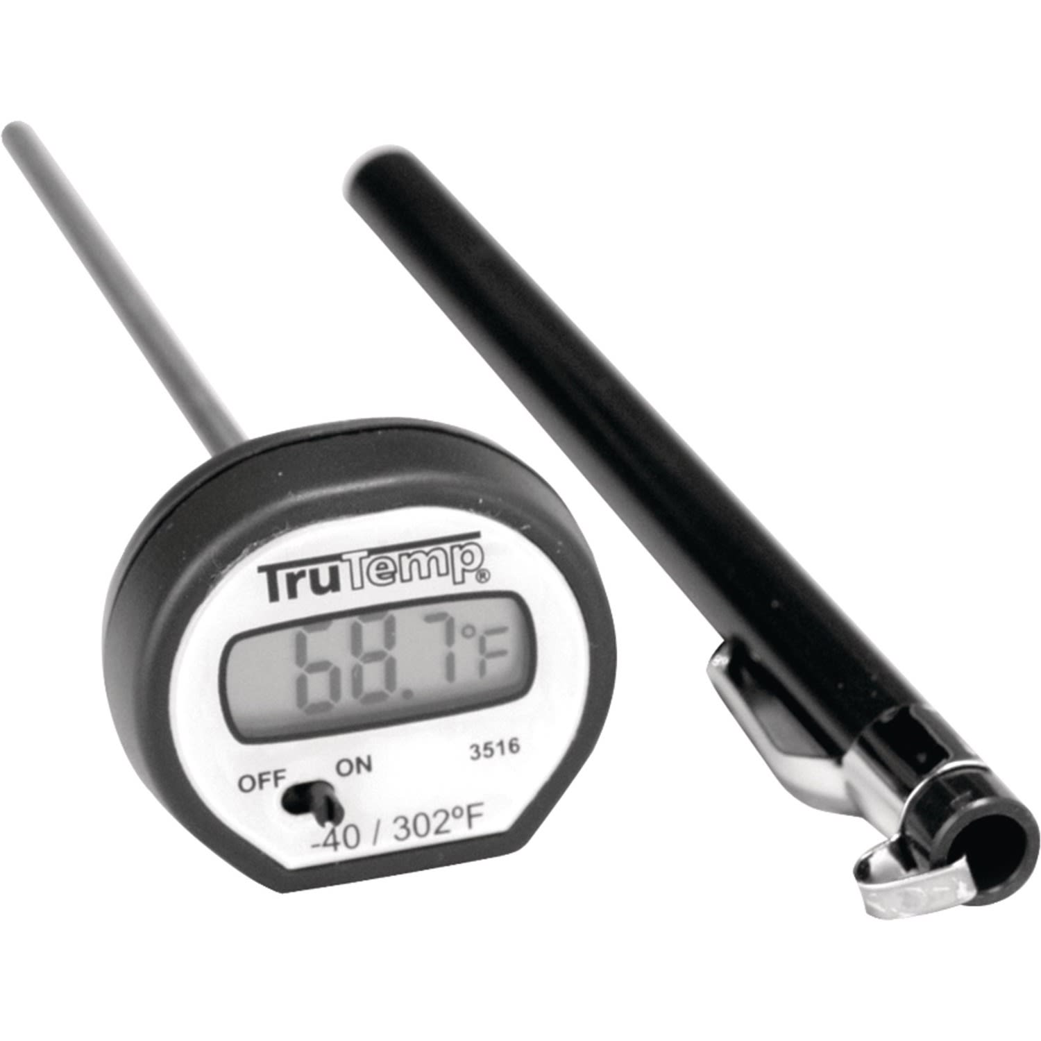 Taylor 3516 Digital Instant-Read Thermometer - On/Off Switch, Pocket Clip - Image 3