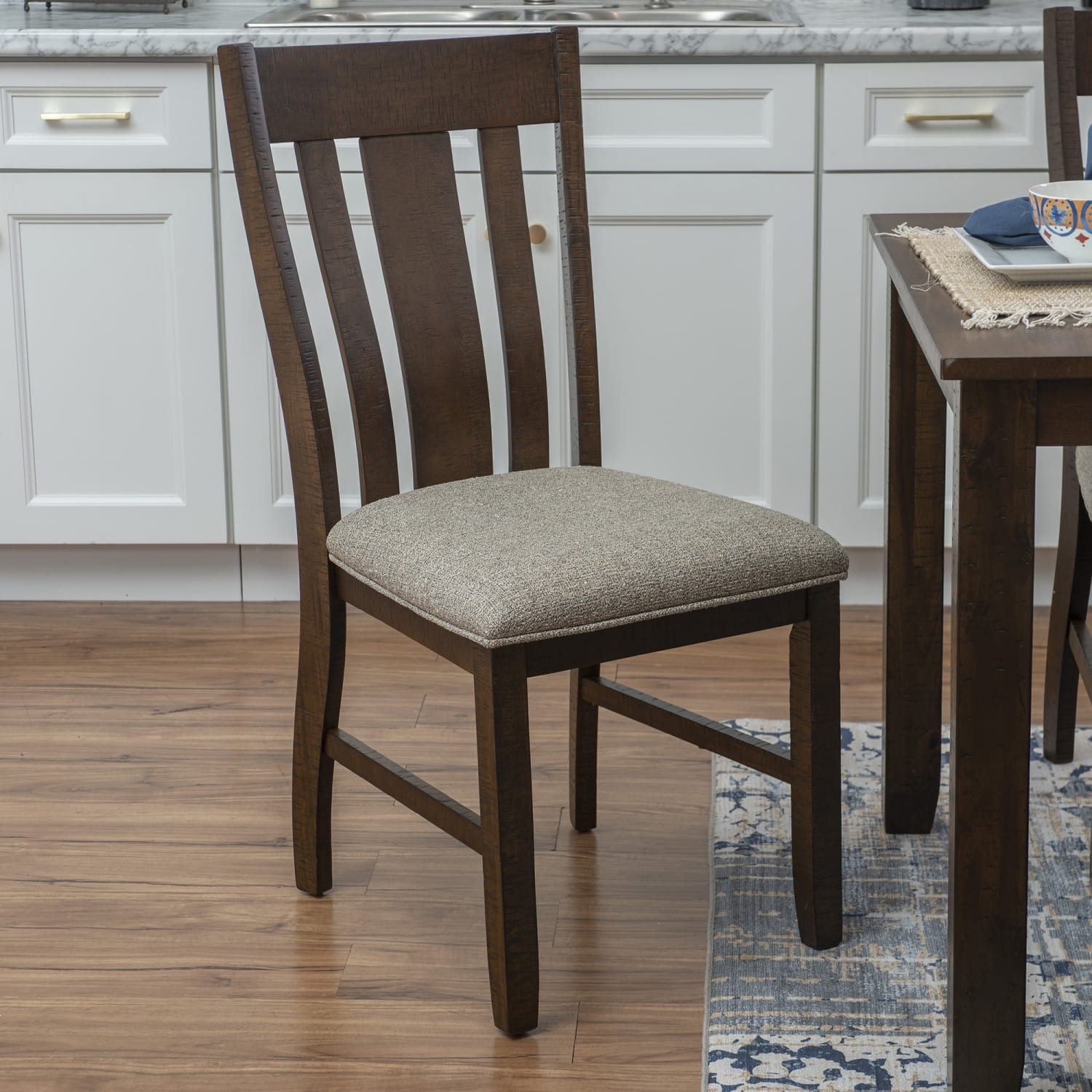 Powell Greta 6-Piece Dining Set, Brown/Beige - Image 6