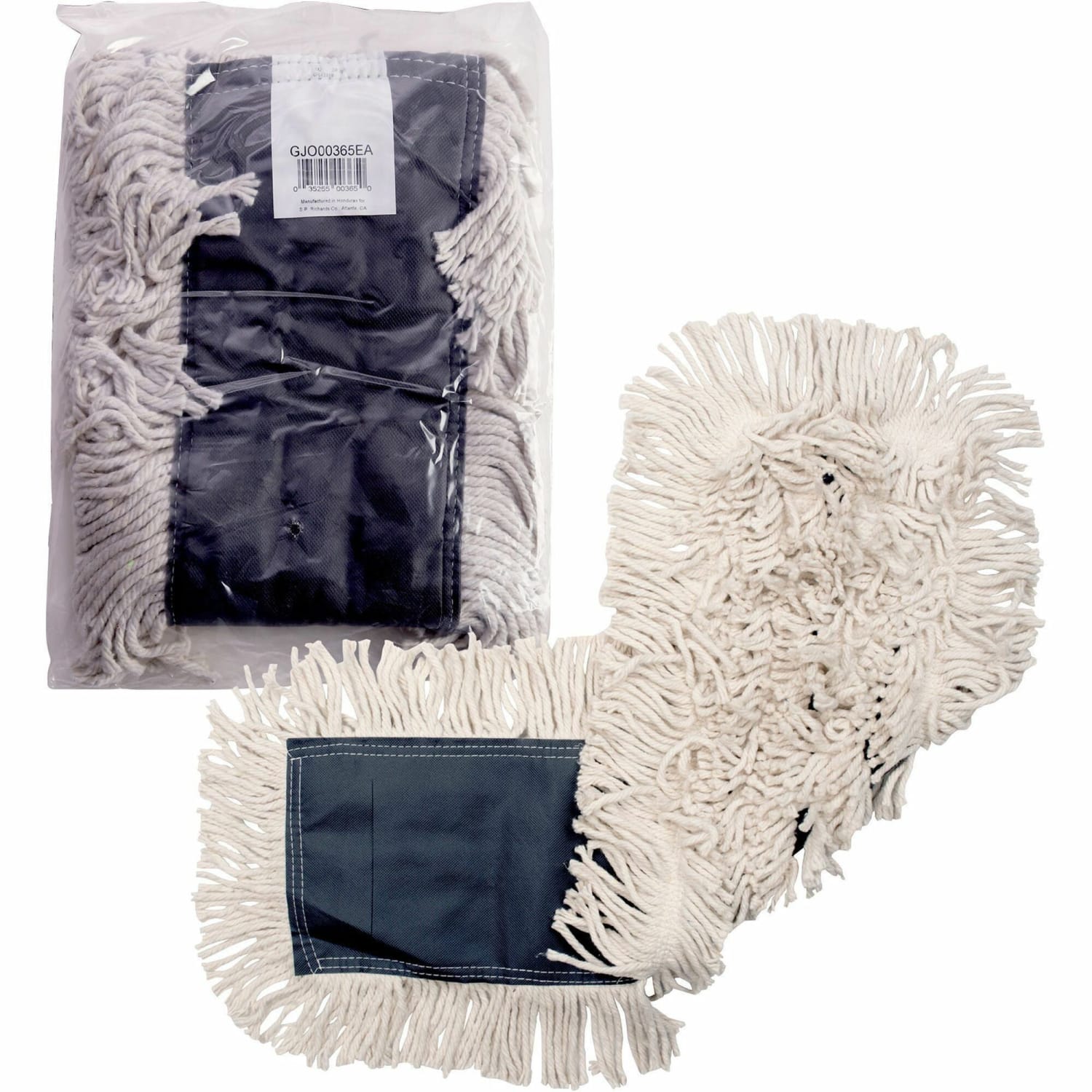 Genuine Joe Disposable Dust Mop Refill - 5inx 36in - Disposable, 4-ply, Looped Ends, Quick Drying, Fray Resistant, Durable, Absorbent,  - 00365