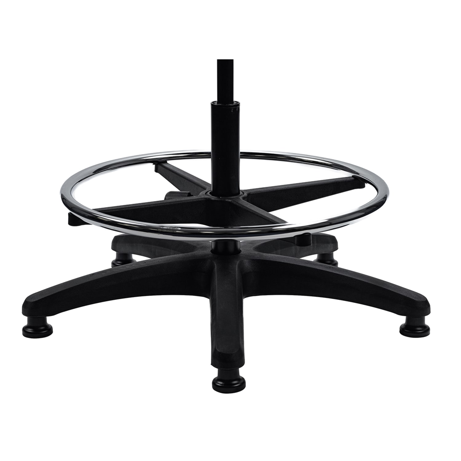 Eurotech Antimicrobial VinylMesh Task Stool With Back Black PopularChairscom
