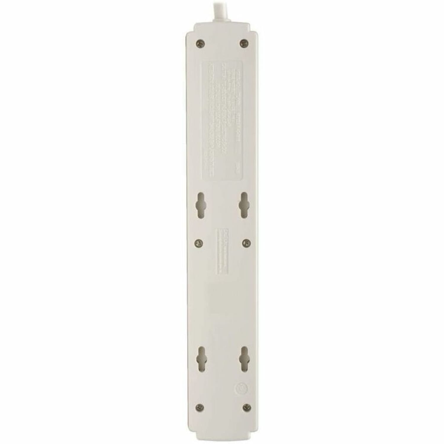 Tripp Lite Protect It! 6-Outlet Surge Protector 6 ft. Cord 790 Joules Diagnostic LED Light Gray Housing - TLP606 - Image 3