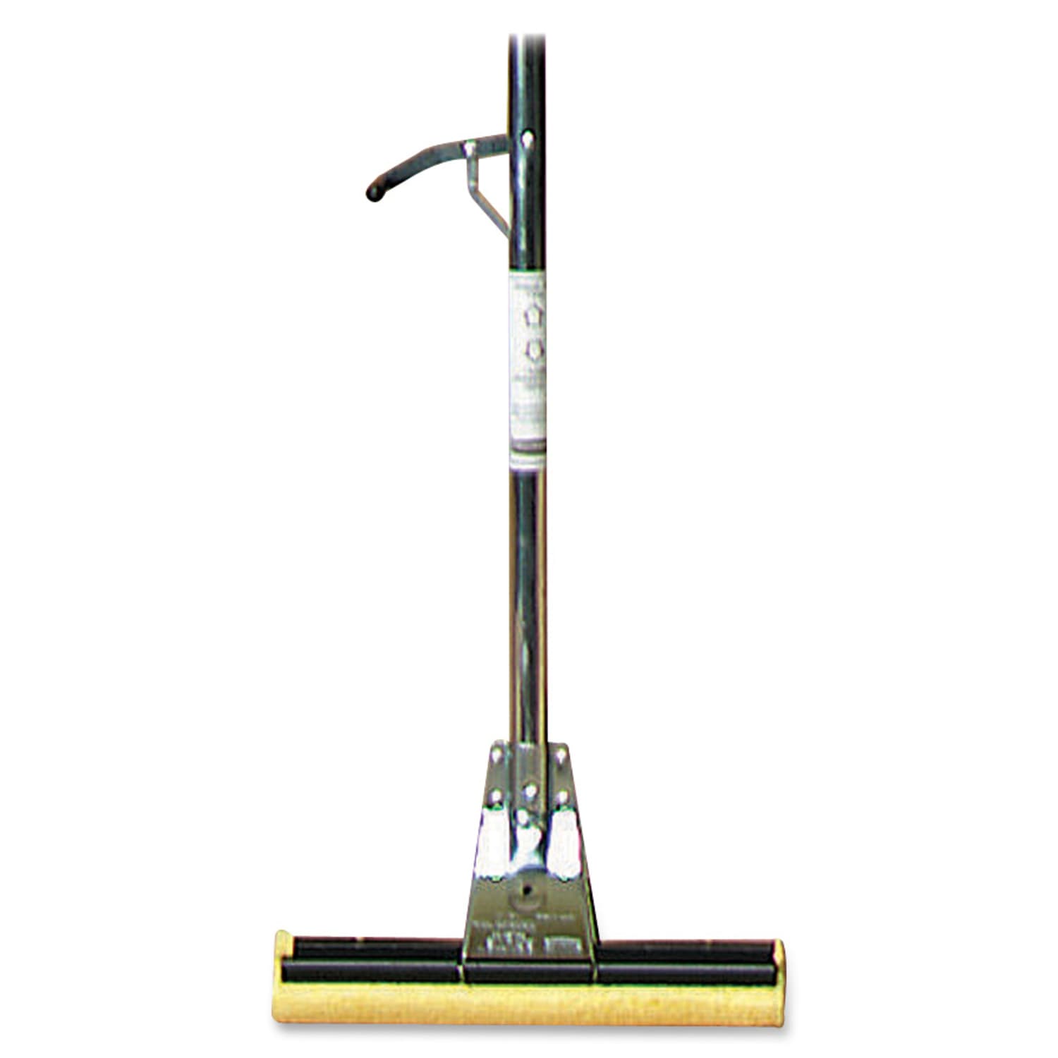Rubbermaid Commercial 12in Head Steel Sponge Mop - 12in Width Cellulose Head Steel Handle - Refillable - Bronze - 6 / Carton - Image 3