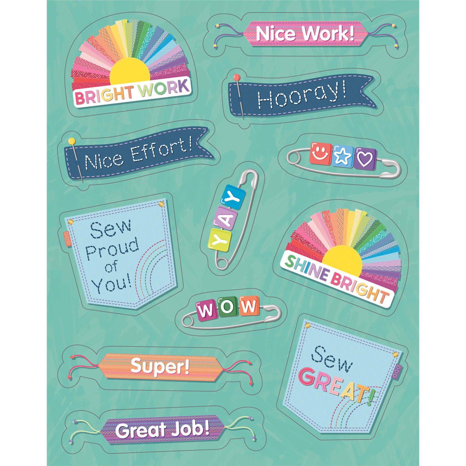 Carson Dellosa Education Motivational Stickers, Crafty and Cool Motivators, 72 Per Pack, Set Of 12 Packs - Image 3