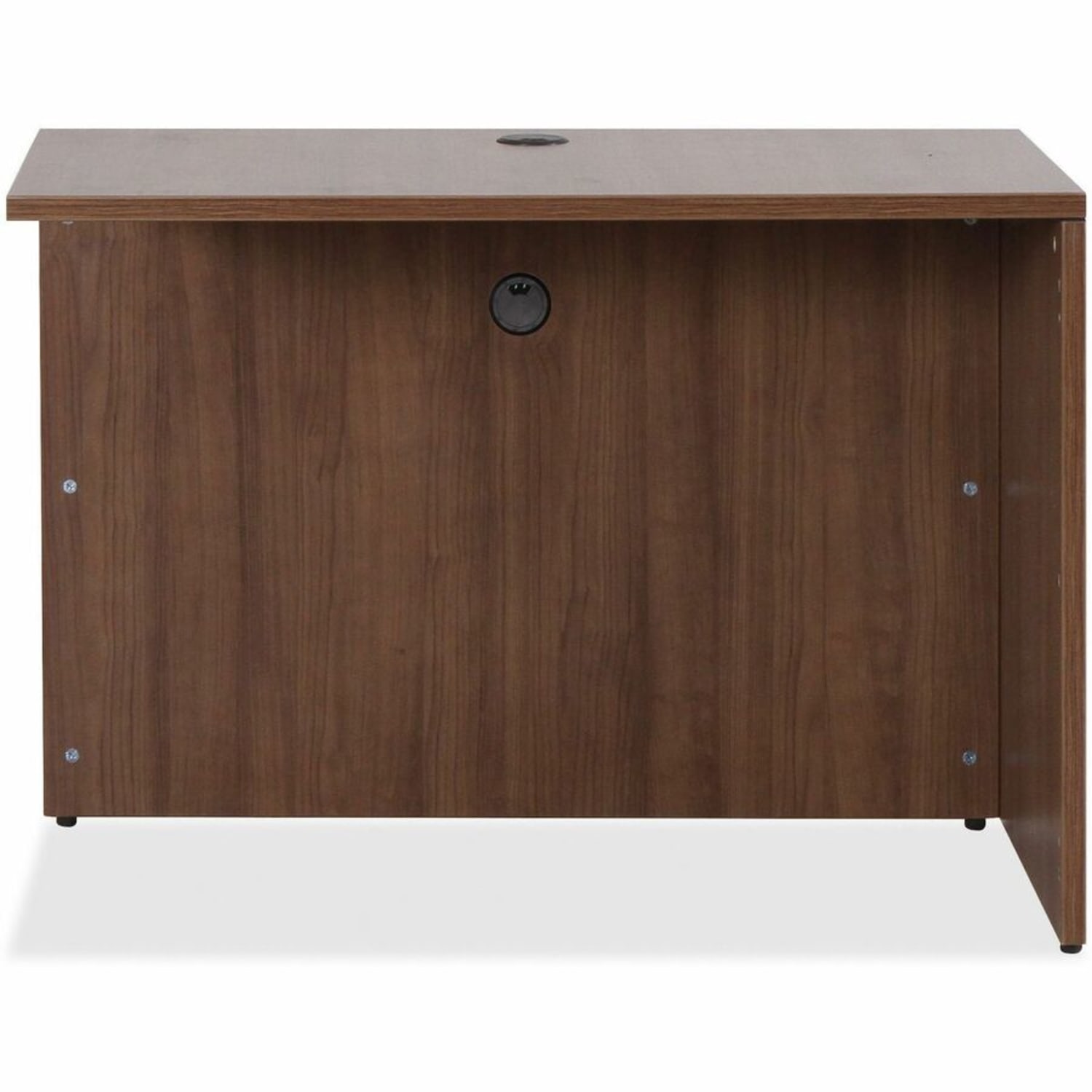 Lorell Essentials 48inW Reverse Desk Return Shell, Walnut - Image 3