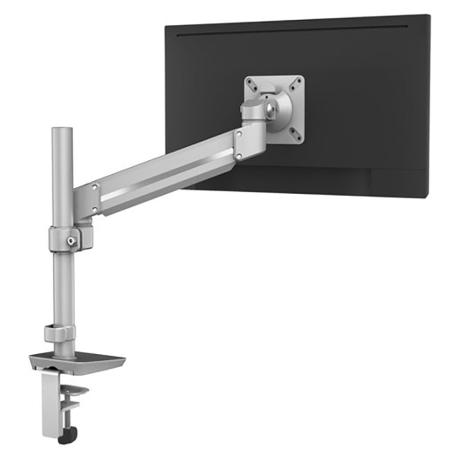 Fellowes SENA Series Base Mount Single Height Adjustment Monitor Arm For Monitors Up To 19.8 Lb, Silver - Image 3