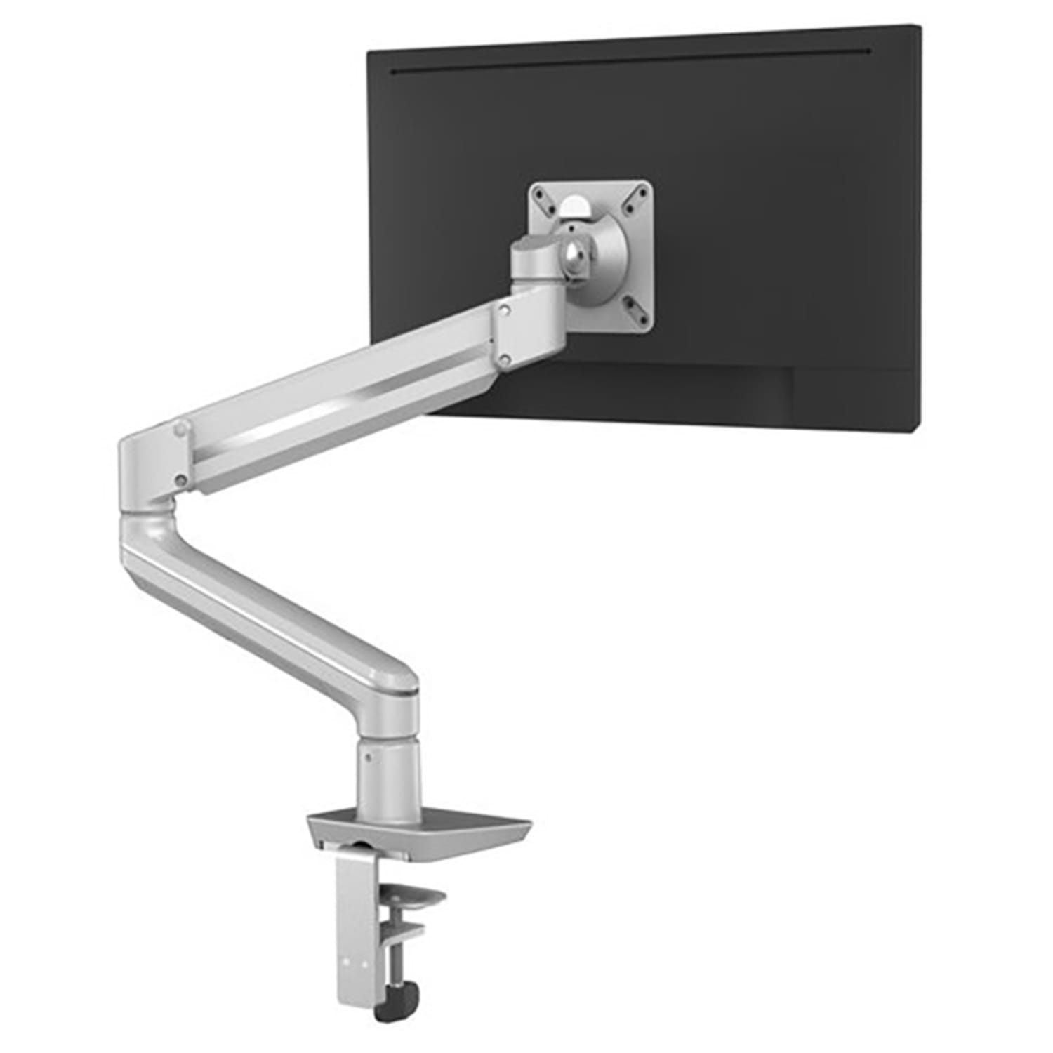 Fellowes SENA Series Base Mount Single Height Adjustment Monitor Arm For Monitors Up To 19.8 Lb, Silver - Image 4