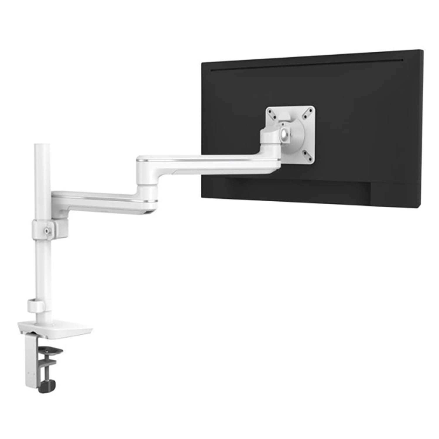 Fellowes SENA Series Base Mount Single Height Adjustment Monitor Arm For Monitors Up To 19.8 Lb, Silver - Image 5