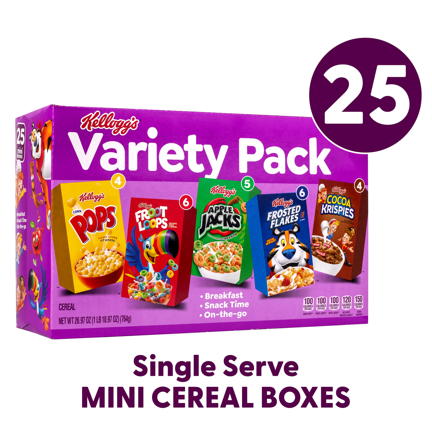 Kelloggs Cereal Assortment Pack, Pack Of 25 Cereal Boxes - Image 3