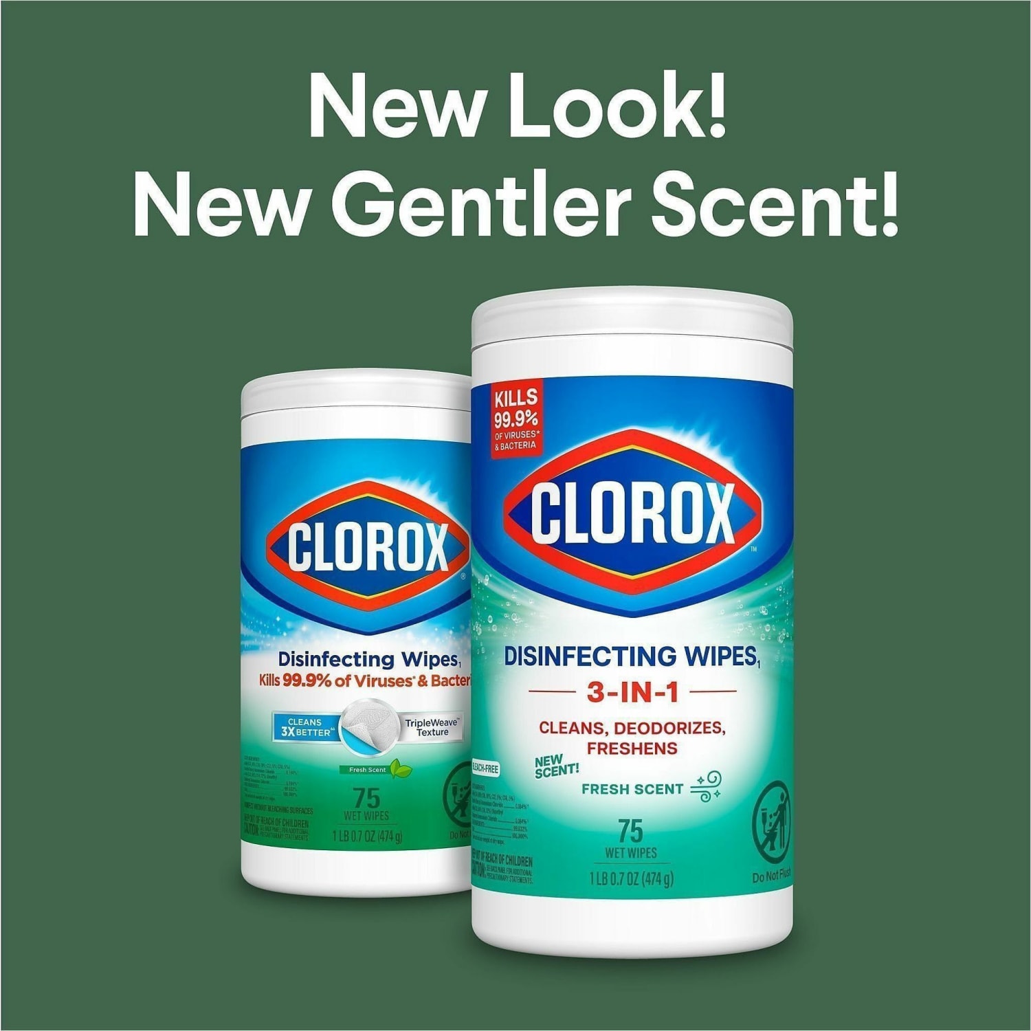 Clorox Disinfecting Wipes, Bleach-Free Cleaning Wipes -  - 01656PL - Image 3