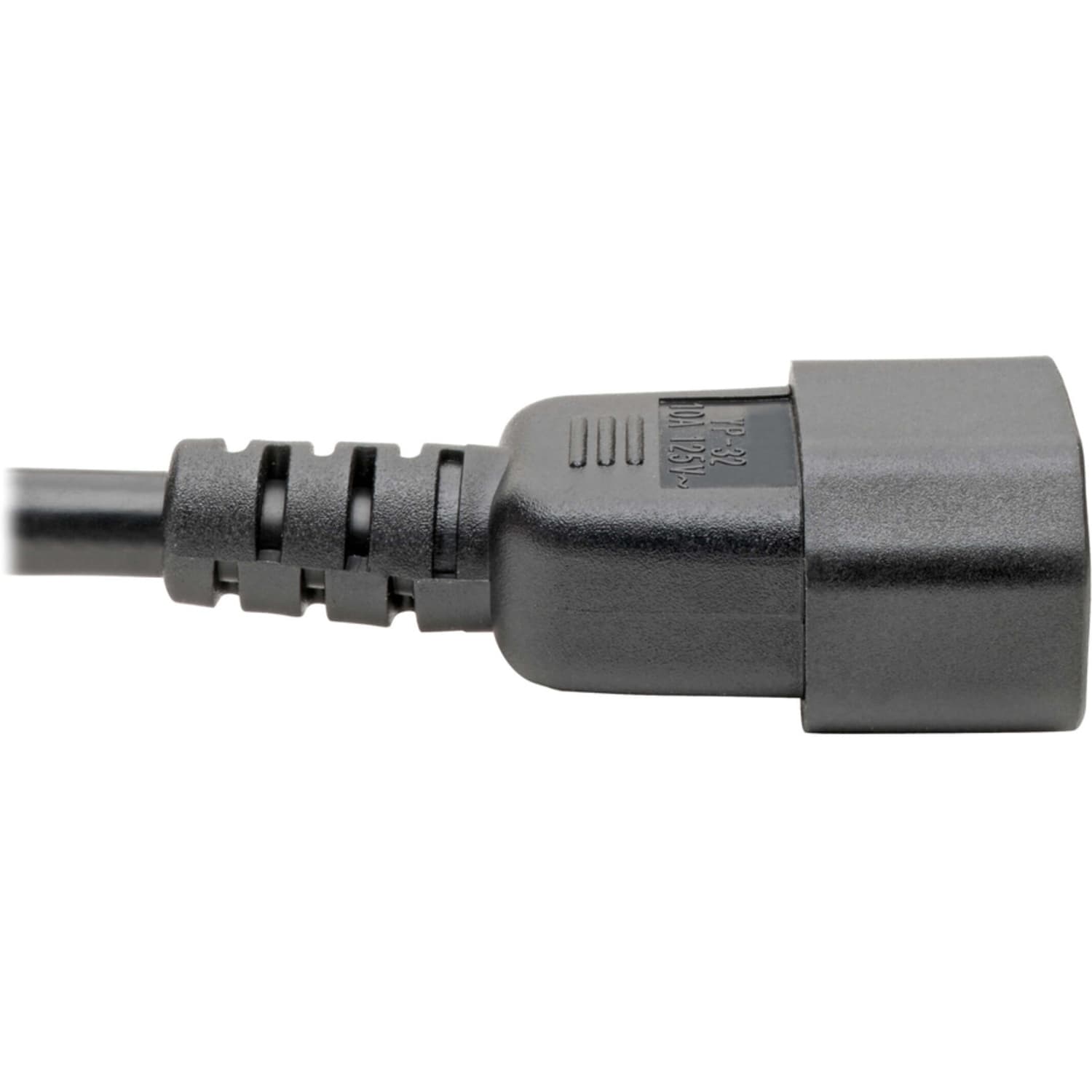 Eaton Tripp Lite Series Power Cord Splitter, C14 to 4xC13 PDU Style - 10A, 250V, 18 AWG, 18-in. (45.72 cm), Black - P00418N4XC13 - Image 5