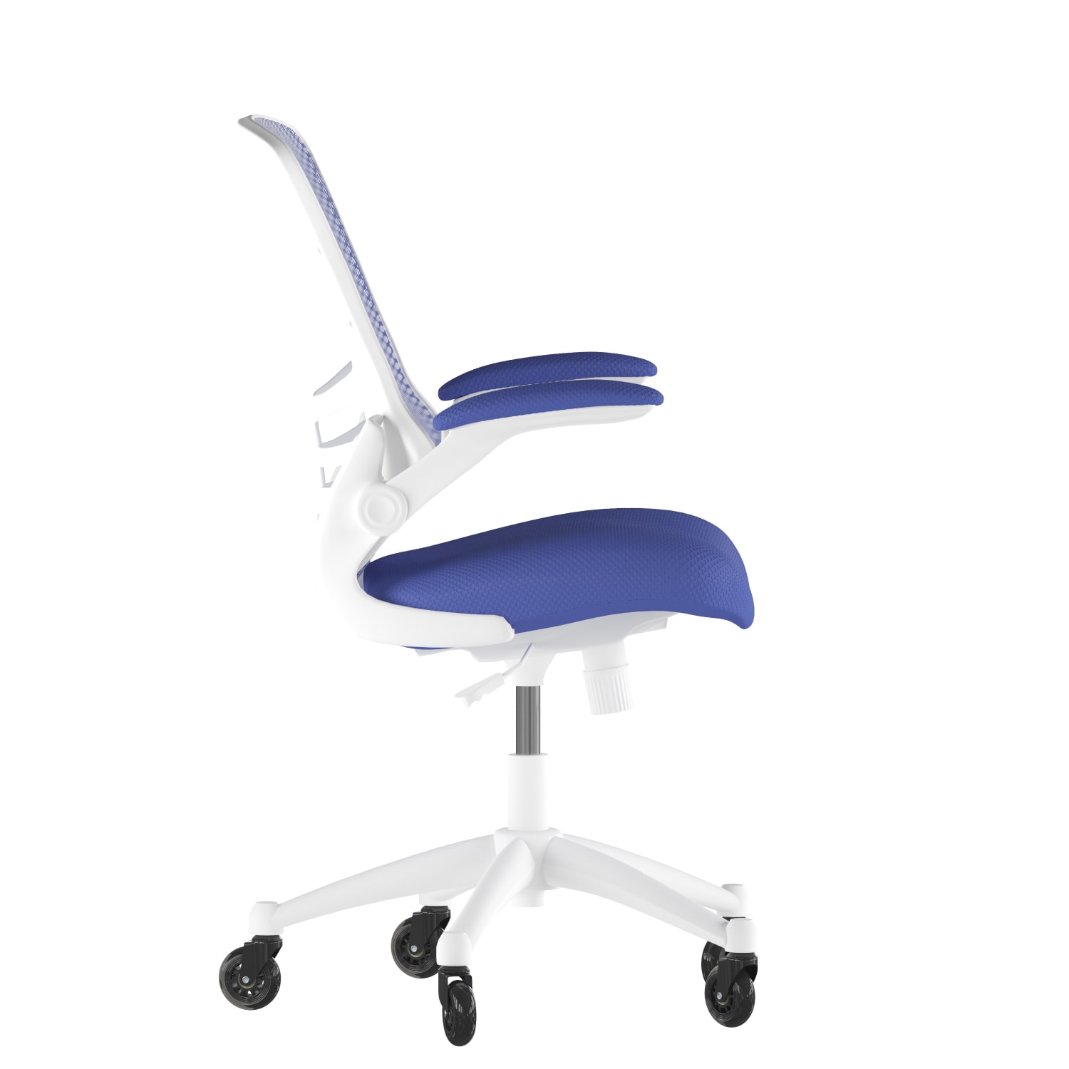 Flash Furniture Kelista Ergonomic Mesh MidBack Swivel Task Chair BlueWhite PopularChairscom Flash Furniture Kelista Ergonomic Mesh Mid Back Swivel Task Chair BlueWhite PopularChairscom