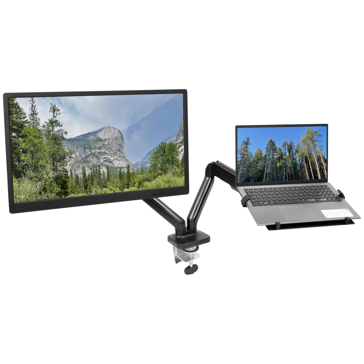 Mount-It! Height Adjustable Laptop Desk Mount, Black, MI6352LTMN - Image 3