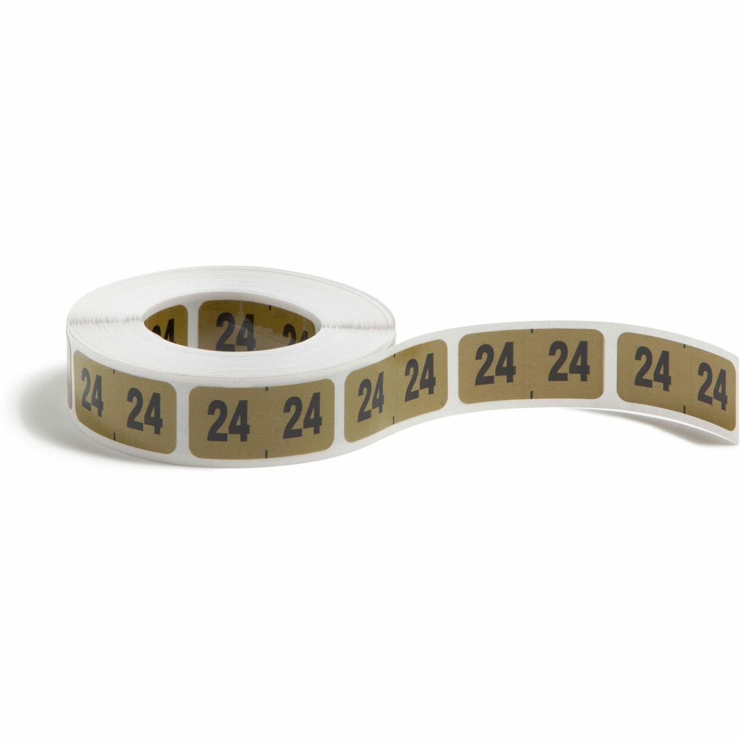 Smead ETYJ Color-Coded Year Labels, SMD68324, 3/4in x 1-1/2in, Gold, Roll Of 500 Labels