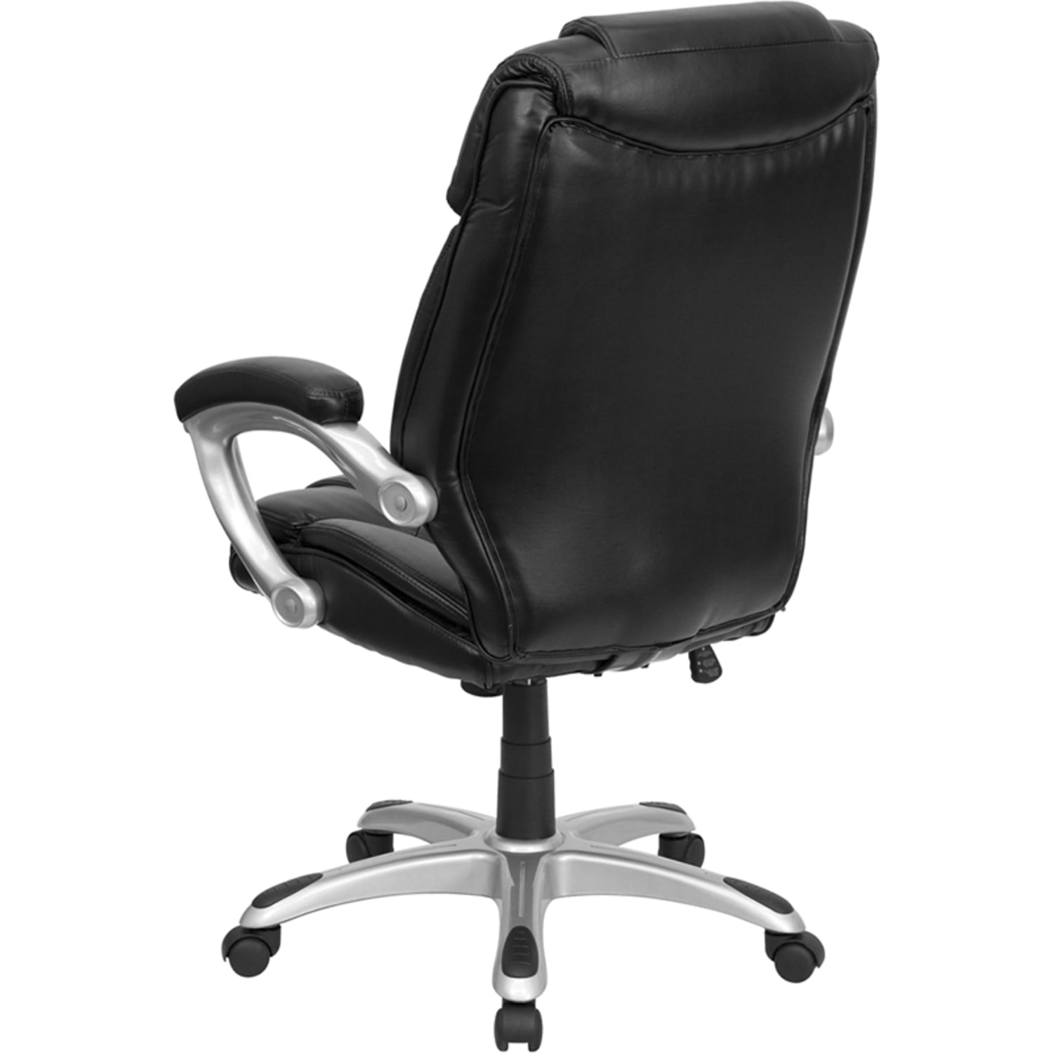 Flash Furniture Ergonomic LeatherSoft High-Back Layered Upholstered Executive Office Chair, Black - Image 5