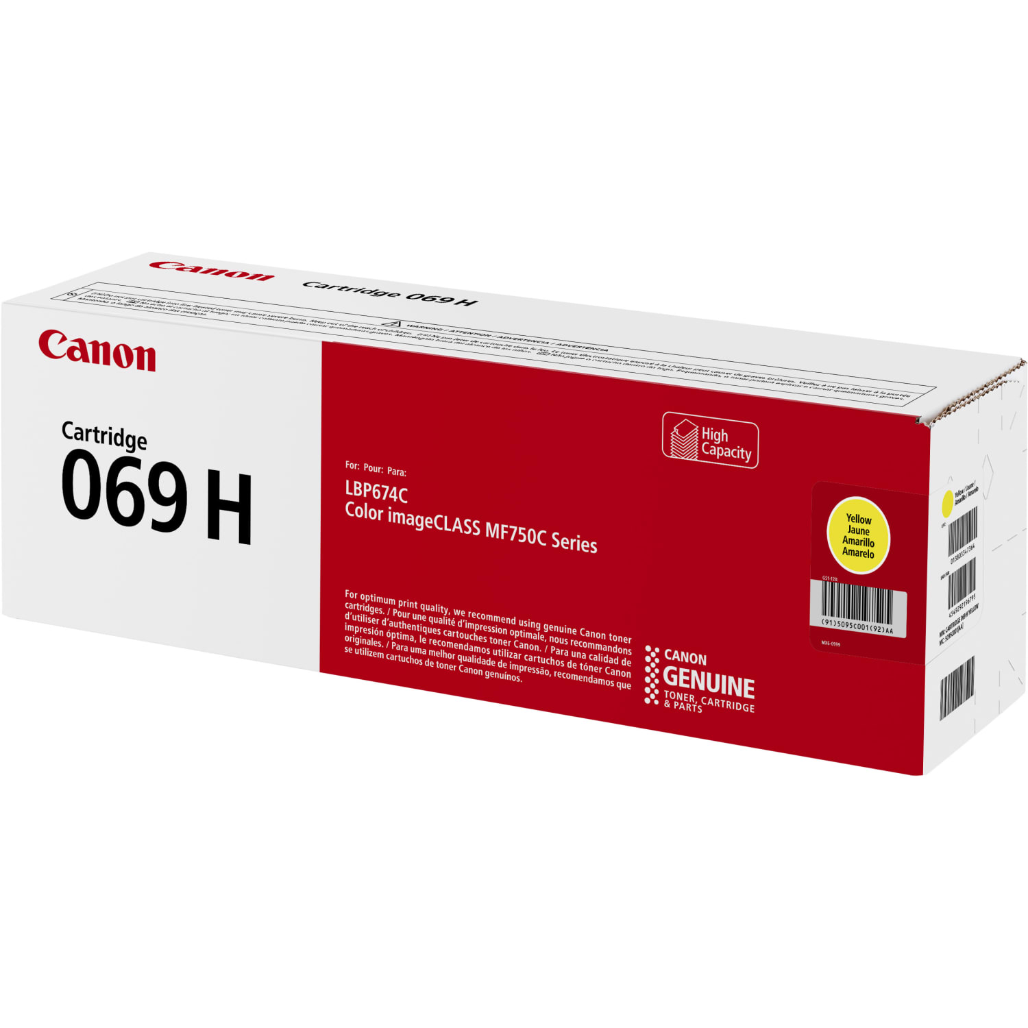 Canon 69 Yellow High Yield Toner Cartridge, 5095C001 - Image 4