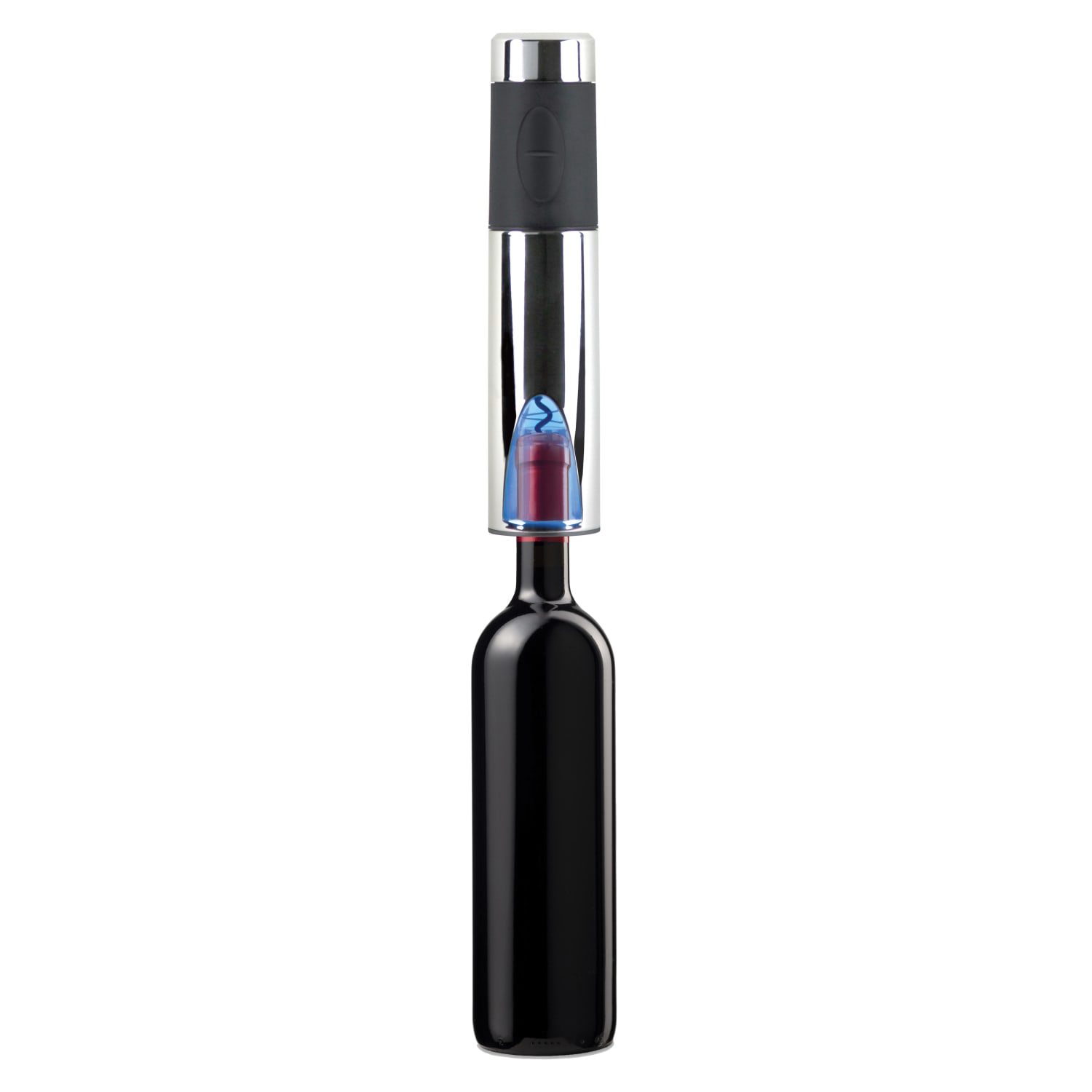 Edgecraft Vinturi Electric Rechargeable Wine Opener With Foil Cutter, Silver - Image 4