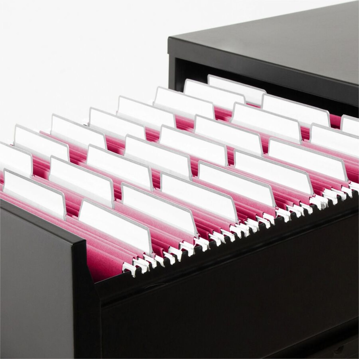 Smead ProTab Filing System With 20 Hanging File Folders, 24 ProTab 1/3-Cut Tab Labels And Eraser, Letter Size, Red - Image 4
