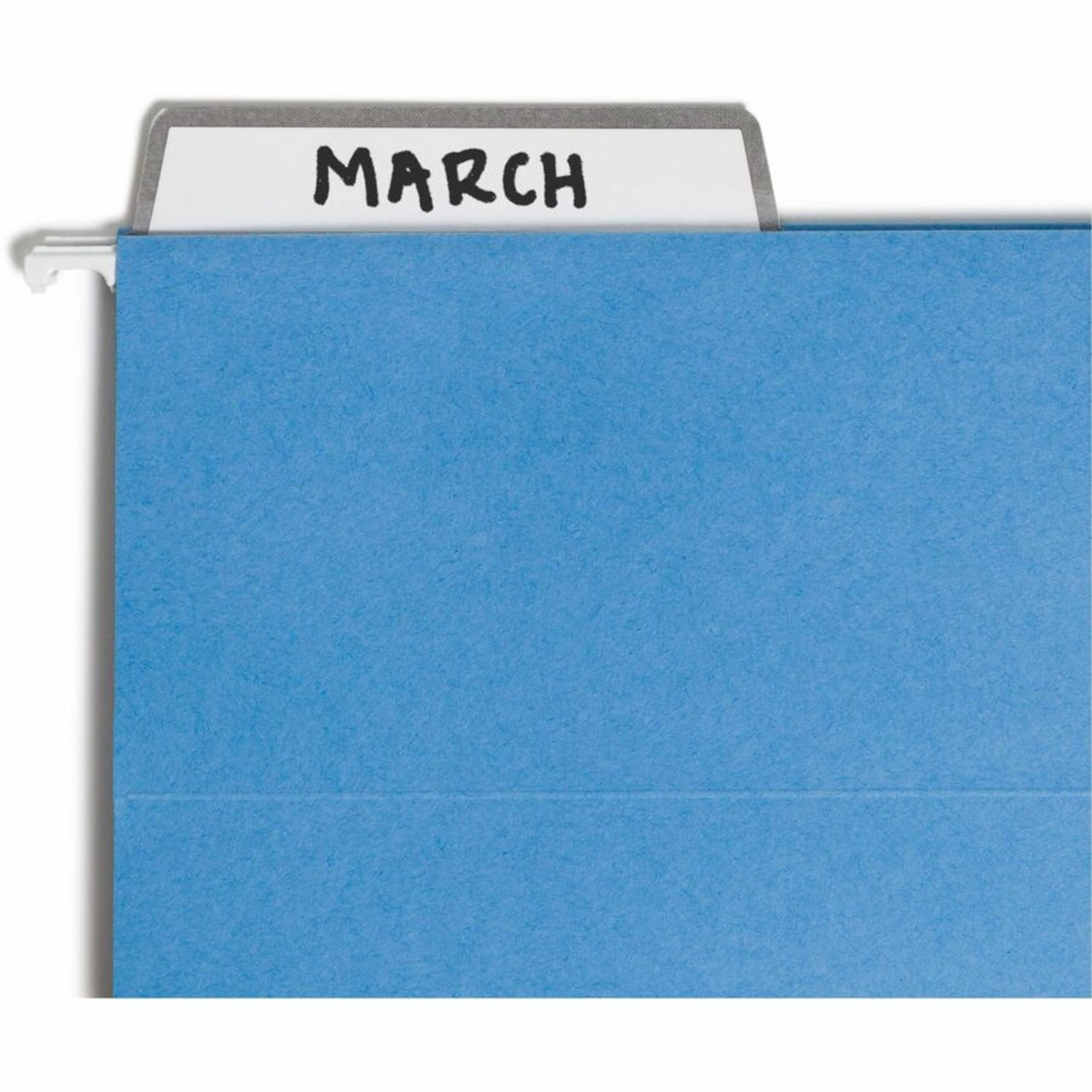 Smead ProTab Filing System With 20 Hanging File Folders, 24 ProTab 1/3-Cut Tab Labels And Eraser, Letter Size, Blue - Image 5