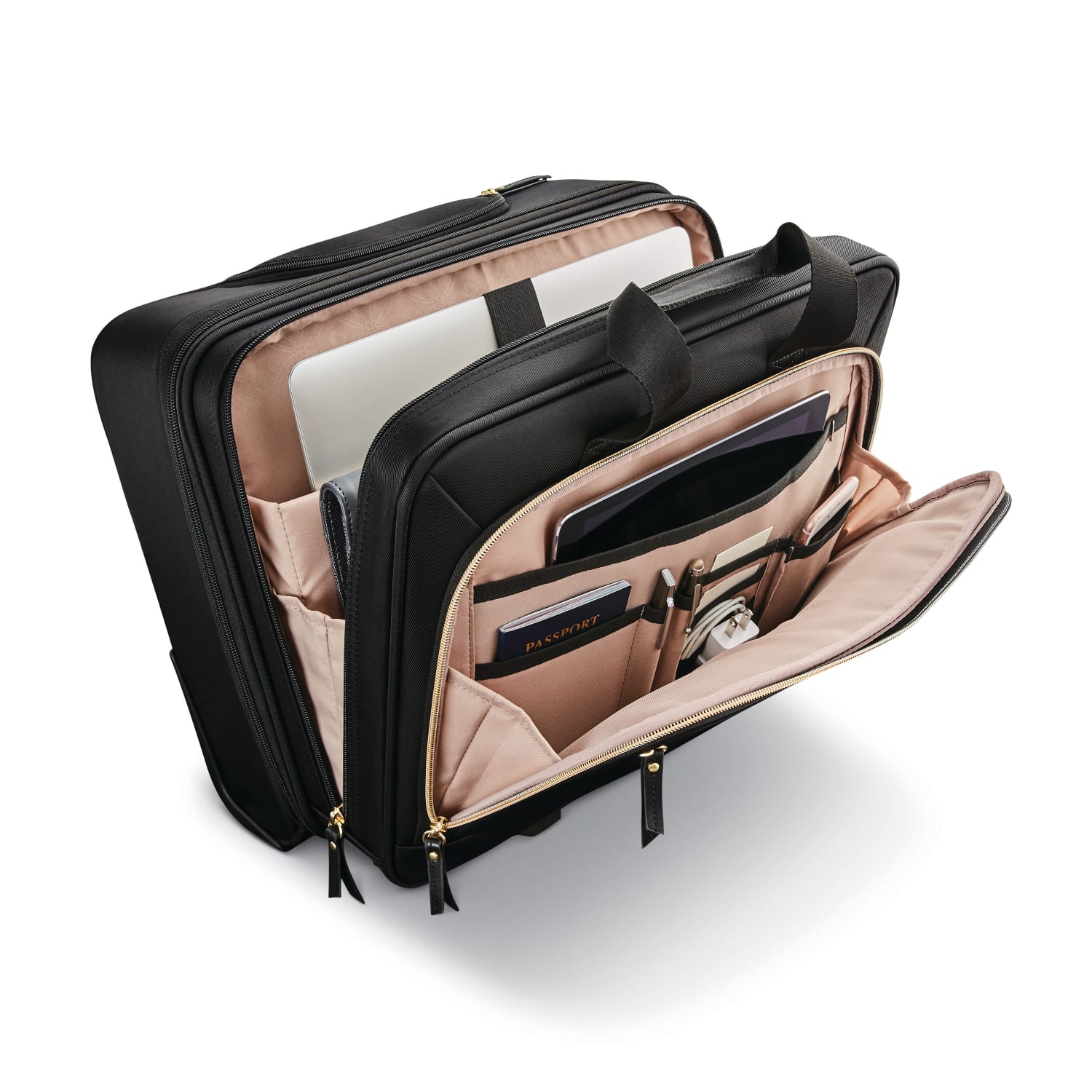 Samsonite Mobile Solution Upright Wheeled Office Case With 15.6in Laptop Pocket, Black - Image 4