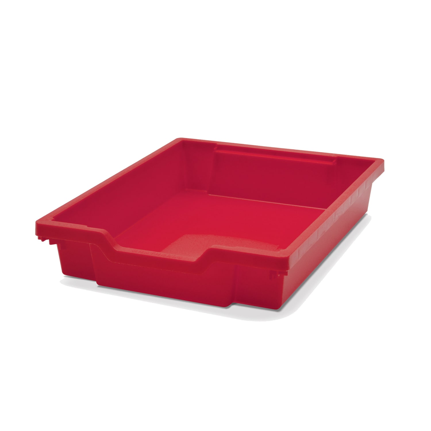 Gratnells Shallow F1 Tray, Heavy Duty School, Industrial & Utility Bins, 12.3in x 16.8in x 3in, Flame Red, Pack Of 8 - Image 3
