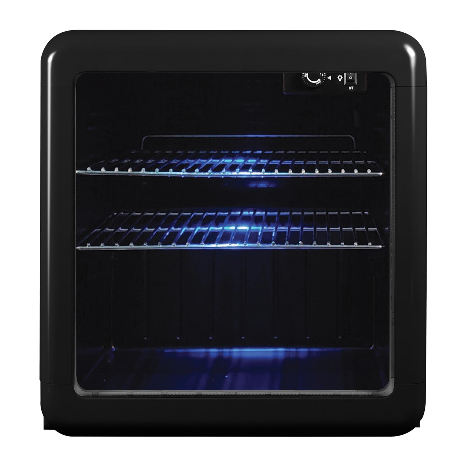 Magic Chef 1.7 Cu. Ft. Retro Beverage Cooler, 19-5/16inH x 17-1/2inW x 19inD, Black - Image 3