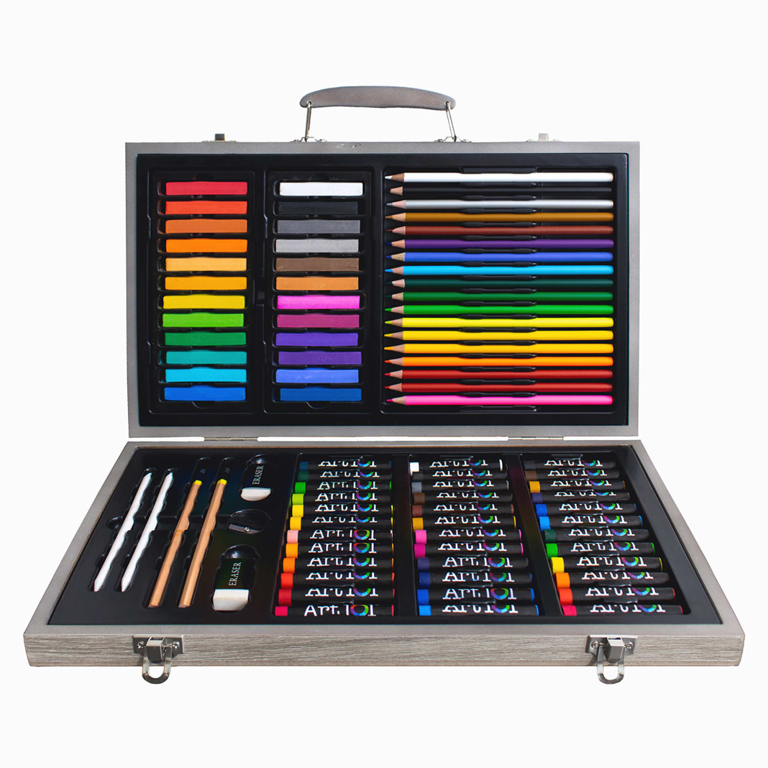 Art 101 Drawing, Sketching and Doodle Wood 111-Piece Art Set - Image 4
