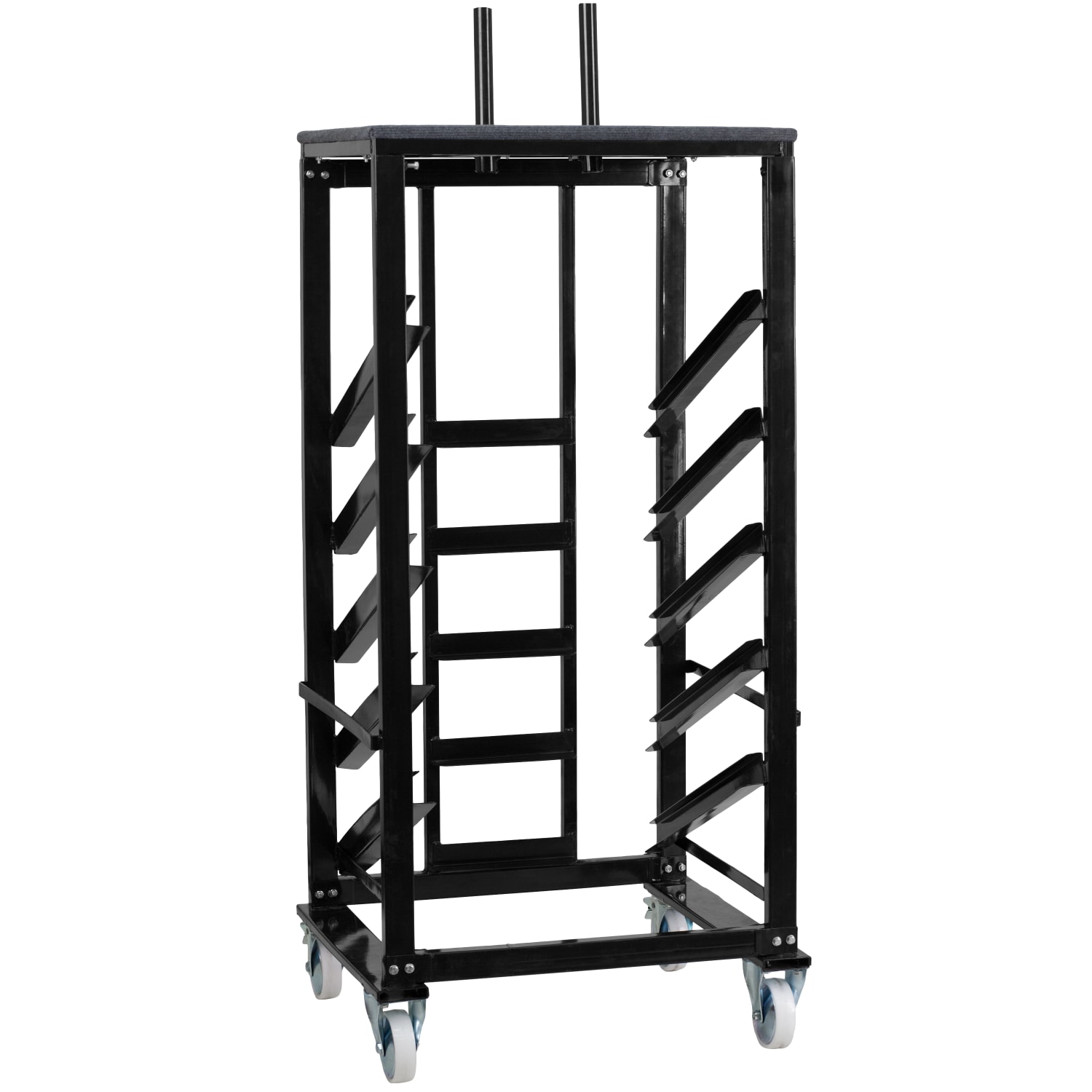 Flash Furniture Cocktail Table Caddy for 24ft" Round Tables, 79-1/2inH x 28-1/2inW x 23-1/4inD, Black
