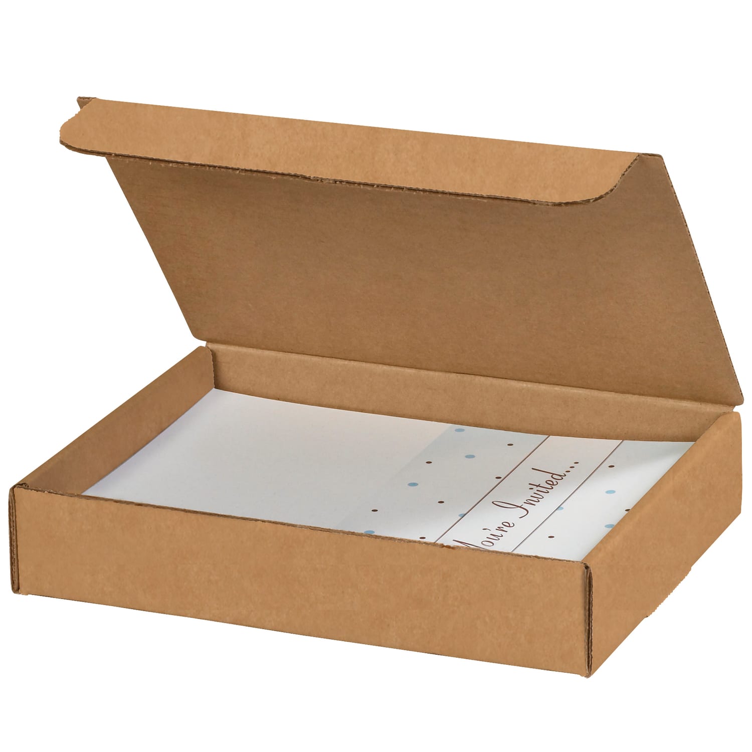 Partners Brand Literature Mailers, 9in x 6 1/2in x 1 3/4in, Kraft, Pack Of 50