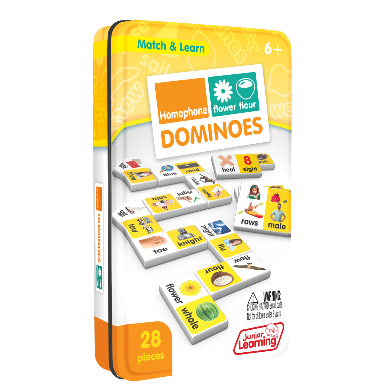 Junior Learning Homophone Match and Learn Dominoes, Grade 1, Pack Of 2 Dominoes - Image 3