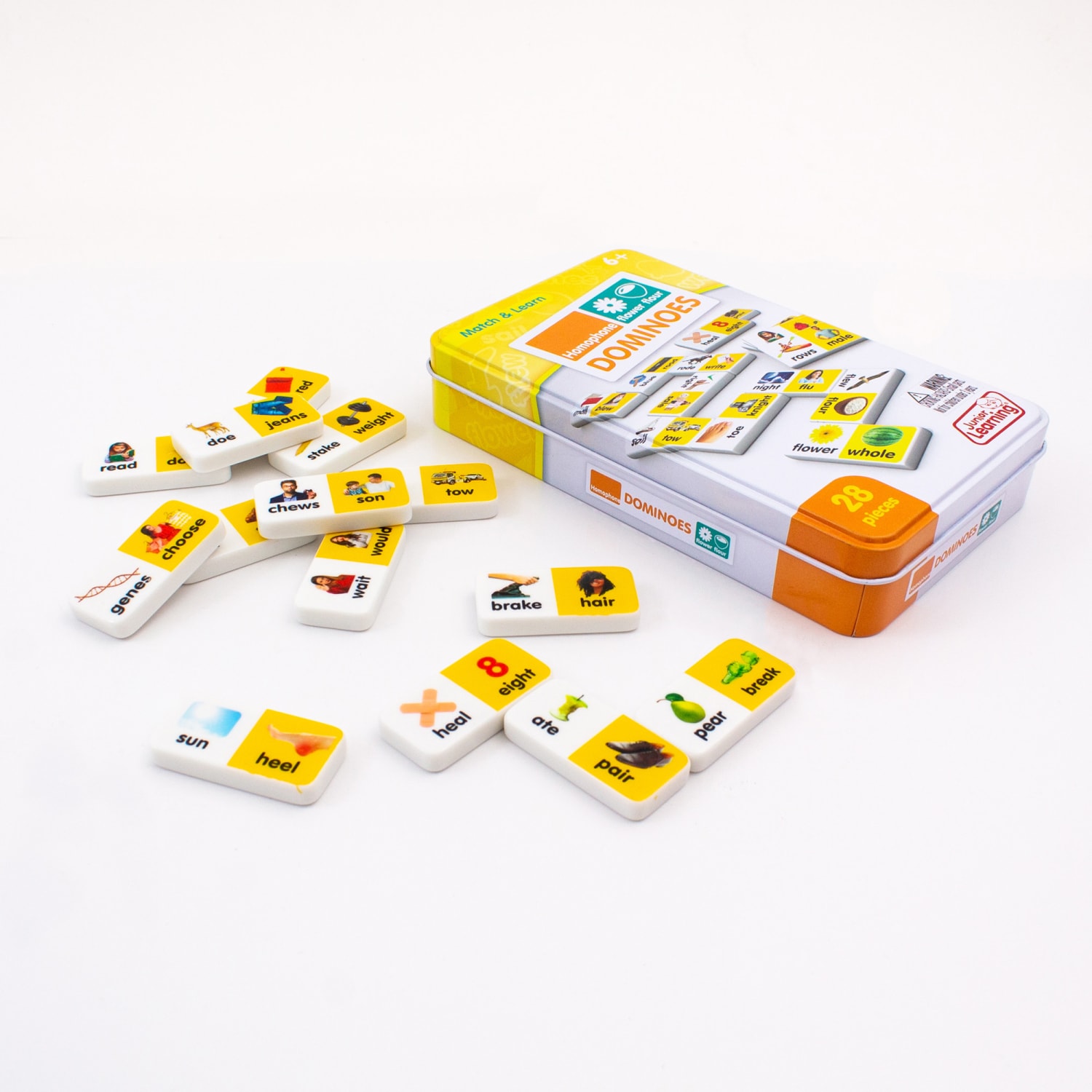 Junior Learning Homophone Match and Learn Dominoes, Grade 1, Pack Of 2 Dominoes - Image 6