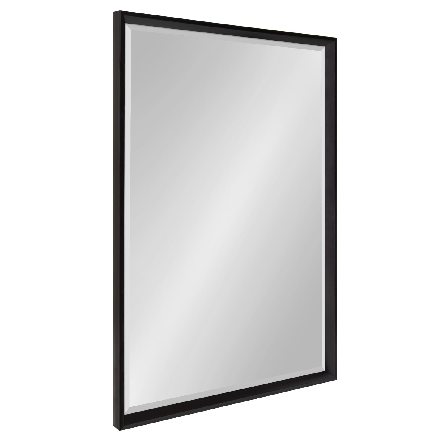Uniek Kate And Laurel Calter Rectangle Mirror, 37-1/2inH x 25-1/2inW, 1-3/8inD, Black