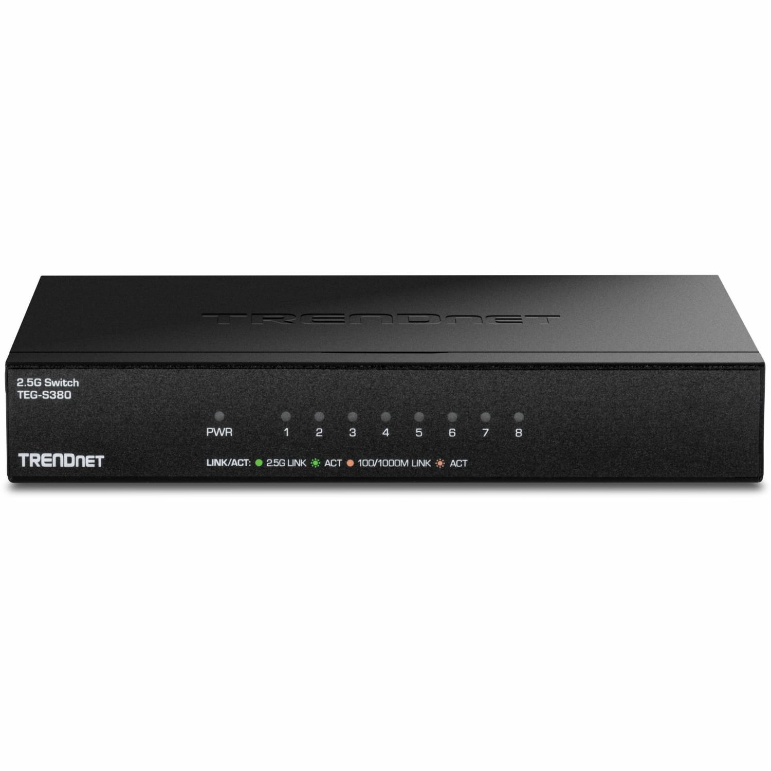 TRENDnet 8-Port Unmanaged 2.5G Switch, 8x 2.5GBASE-T Ports, 40Gbps Switching Capacity, Backwards Compatible with 1 - TEGS380 - Image 3