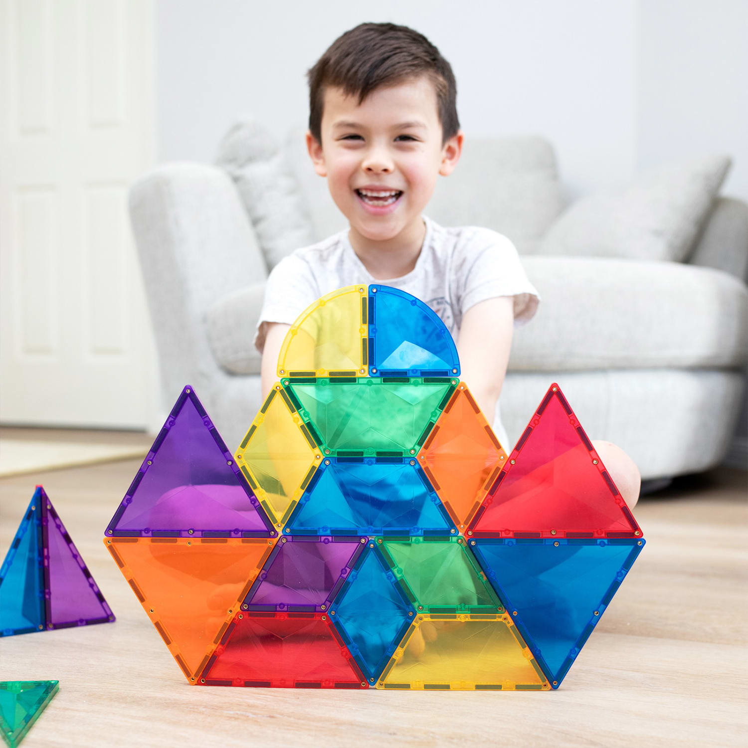 Connetix Magnetic Tiles Rainbow Shape Expansion Pack, 36 Pieces - Image 6