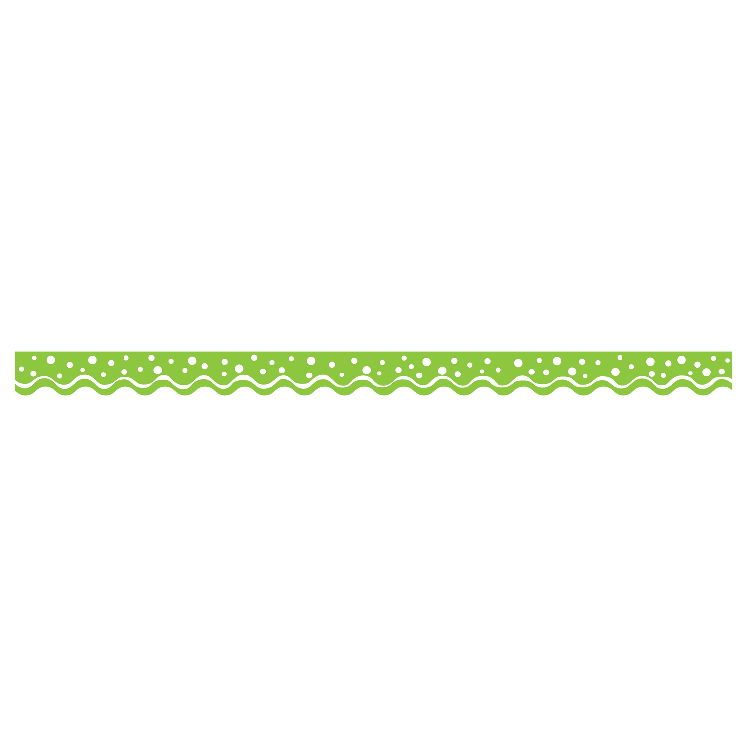 Barker Creek Scalloped-Edge Border Strips, 2 1/4in x 36in, Happy Lime, Pre-K To College, Pack Of 26 - Image 3