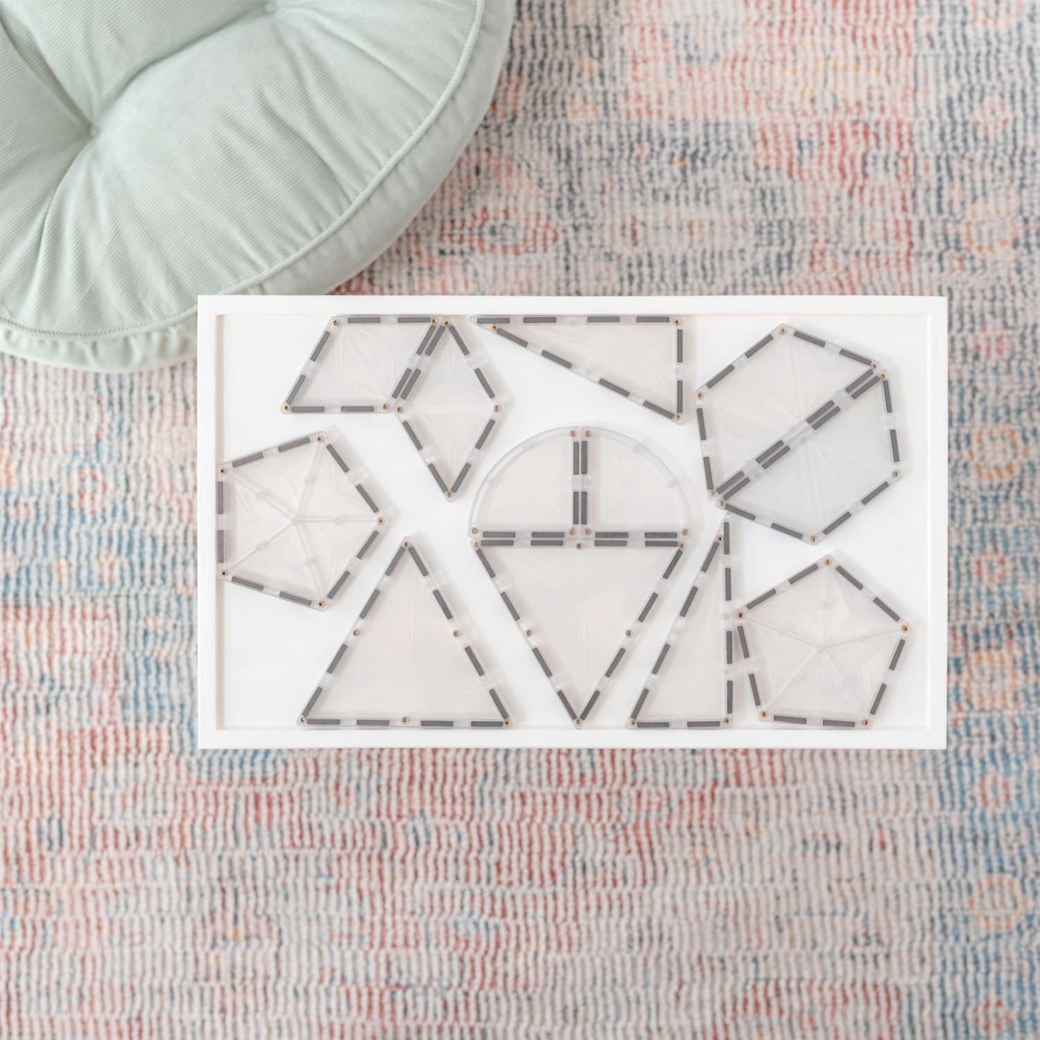 Connetix Magnetic Tiles Clear Shape Expansion Pack, 24 Pieces - Image 4