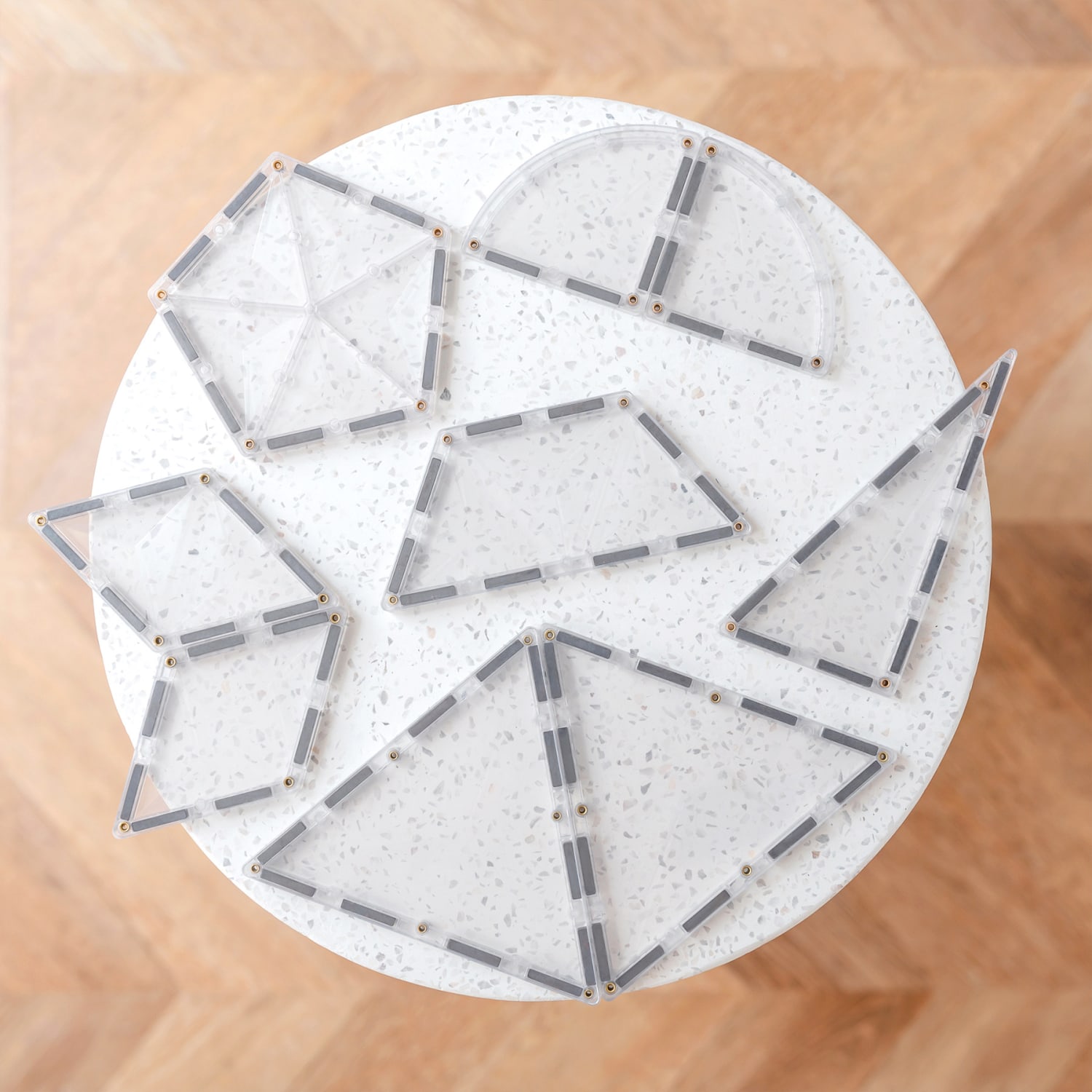 Connetix Magnetic Tiles Clear Shape Expansion Pack, 24 Pieces - Image 5