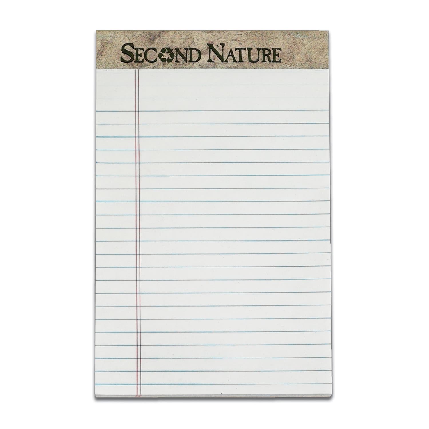 TOPS Second Nature 100% Recycled Writing Pads, 5in x 8in, Legal Ruled, 50 Sheets, White, Pack Of 12 Pads - Image 3