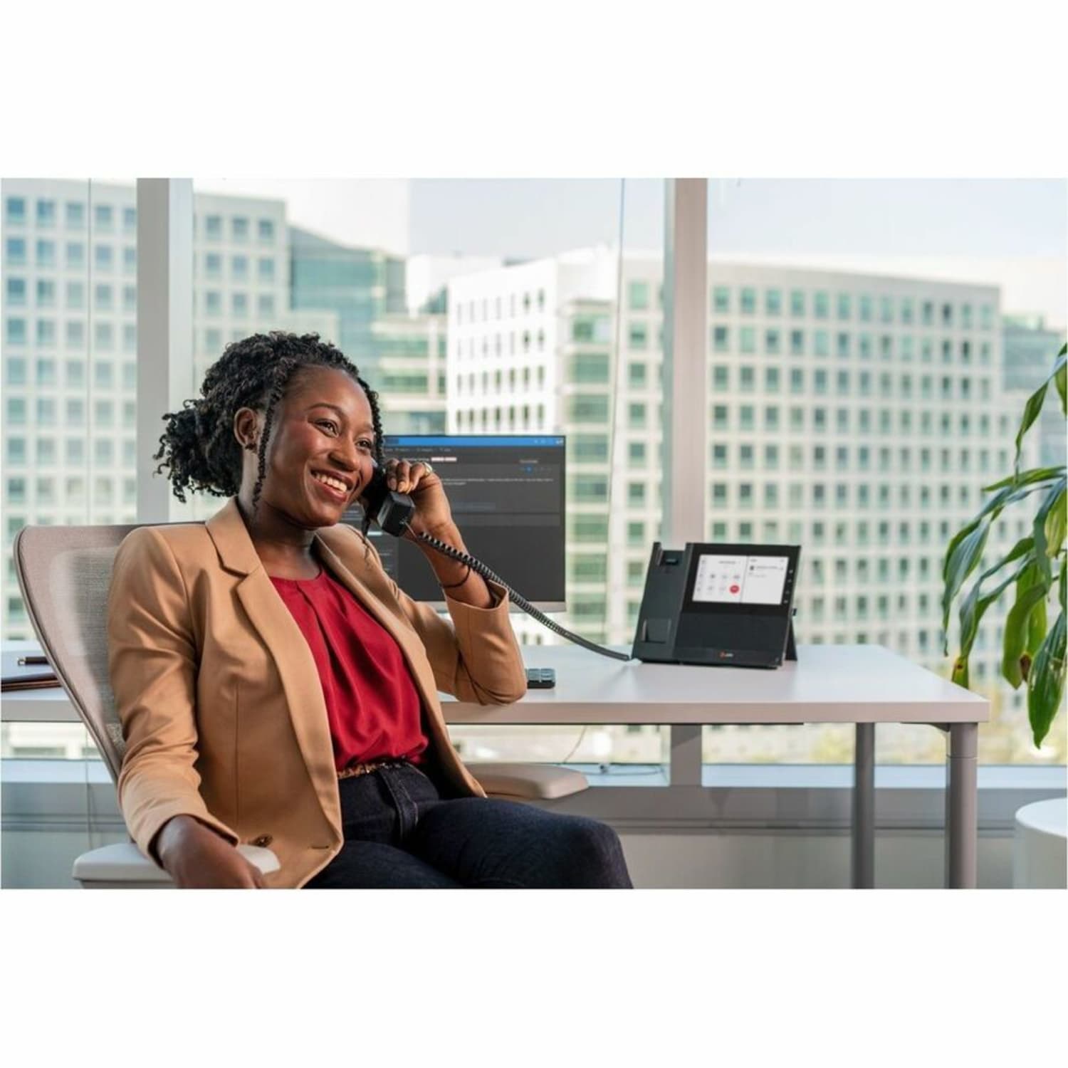 Poly CCX 600 IP Phone - Corded - Corded/Cordless - Bluetooth, Wi-Fi - Desktop - Black - VoIP - 2 x Network (RJ-45) - PoE Ports - Image 6