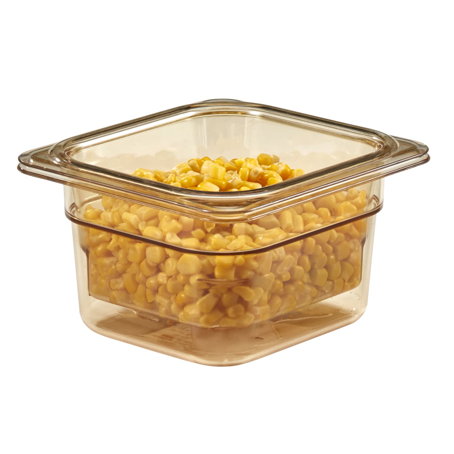 Cambro H-Pan High-Heat GN 1/6 Colander Pans, 3inH x 6-3/8inW x 6-15/16inD, Amber, Pack Of 6 Pans - Image 3