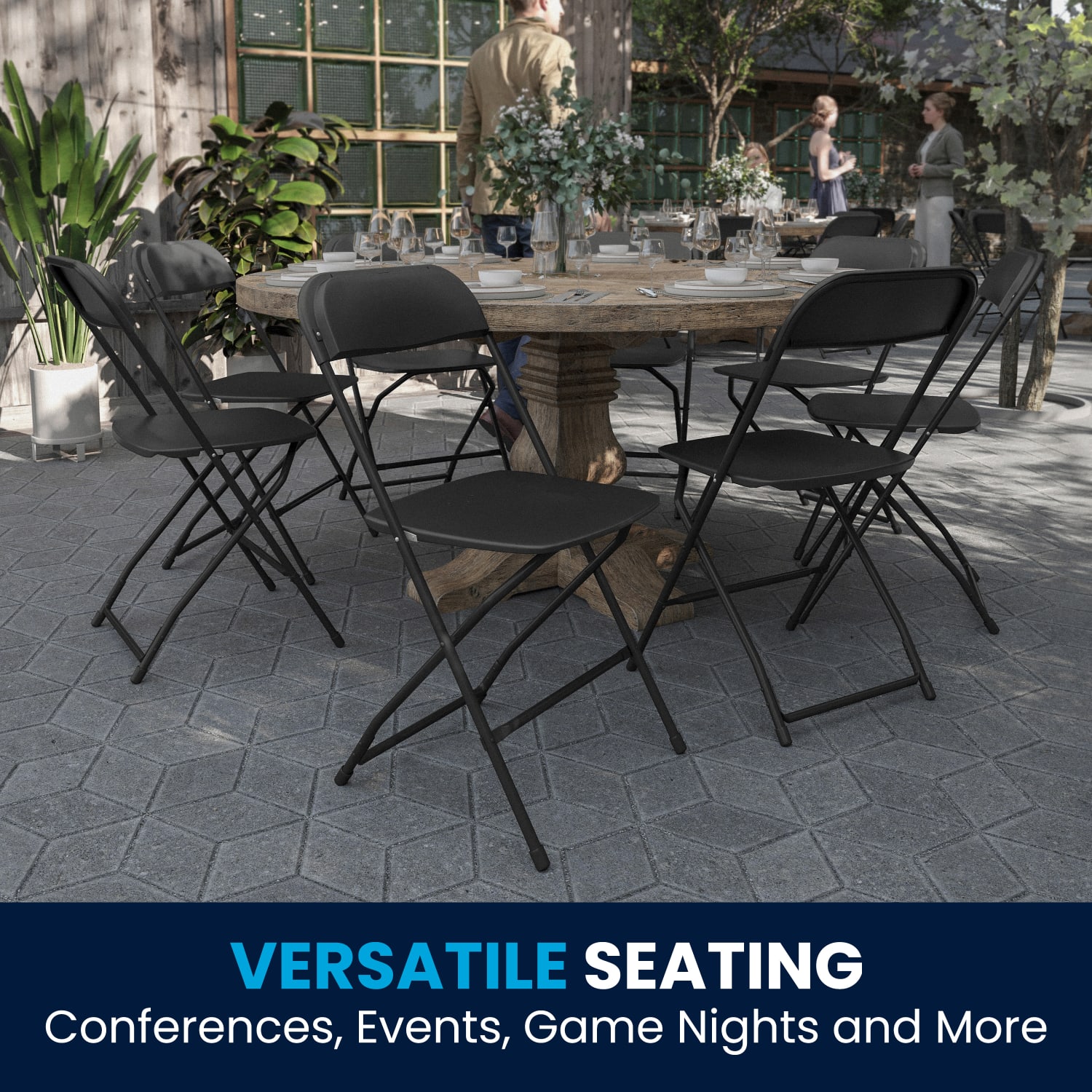 Flash Furniture Hercules Series Folding Chairs Black Pack Of 4 Chairs PopularChairscom