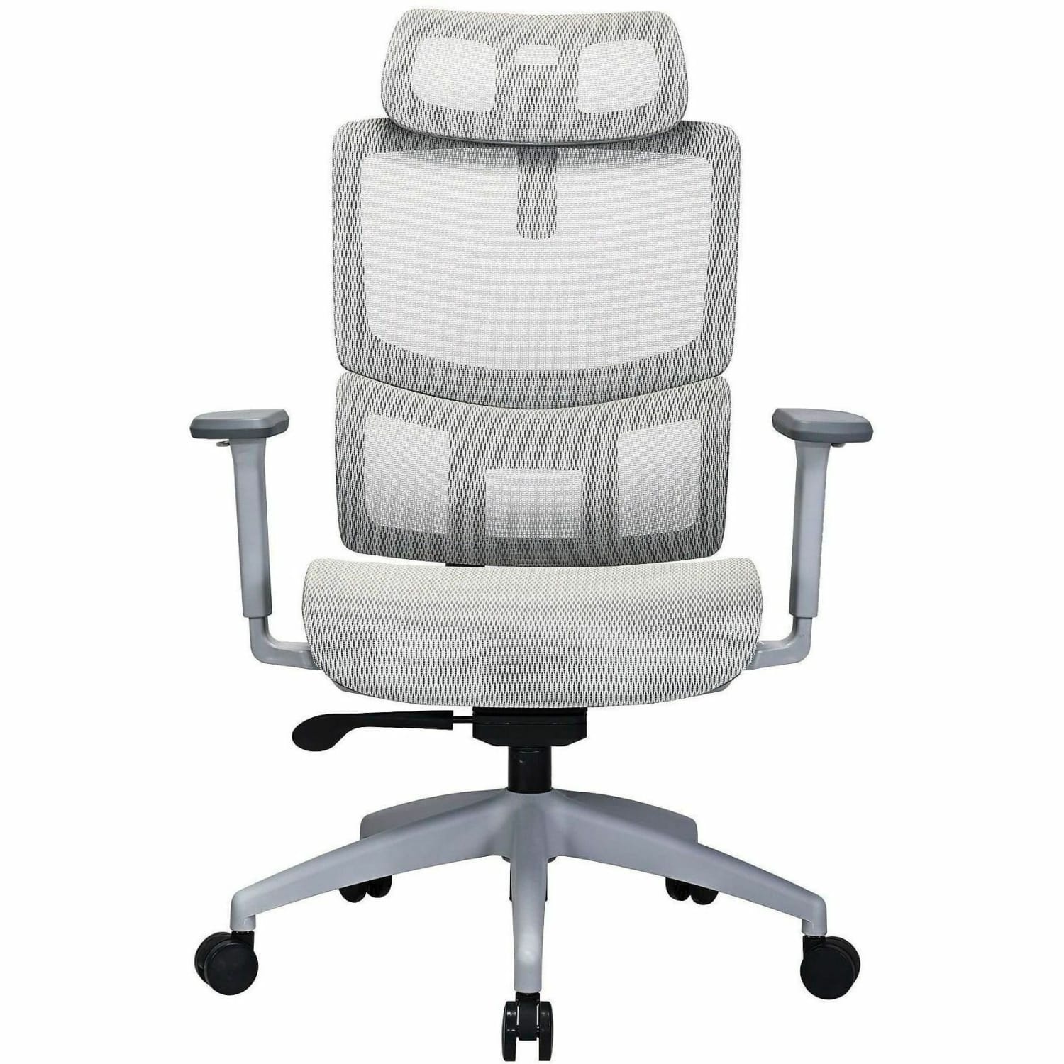 Lorell Ripley All-Mesh High-Back Chair with Articulating Lumbar Support - Mesh Back Material - High Back - Gray - Mesh - 1 Each - Image 3