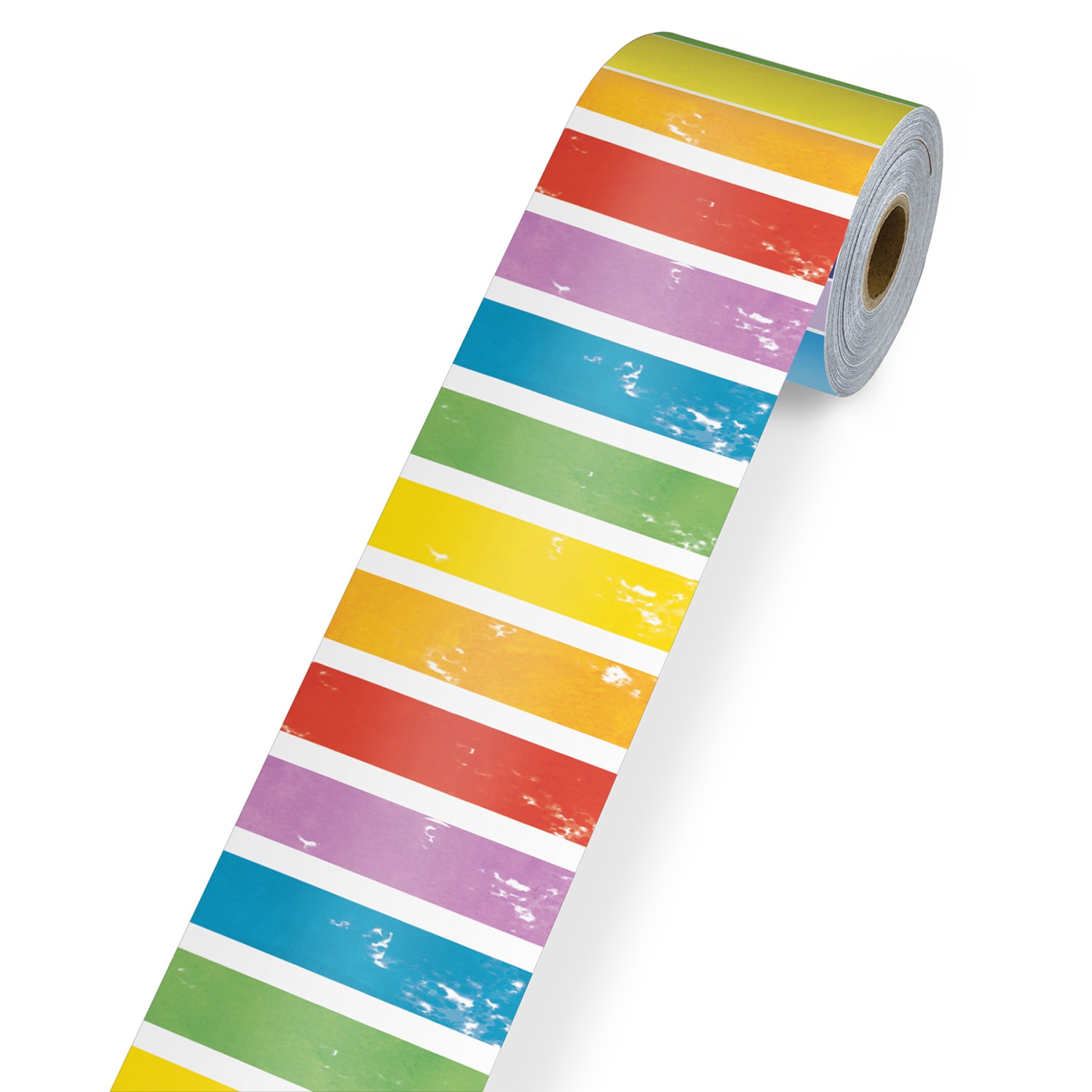 Carson Dellosa Rolled Straight Bulletin Board Borders, All Are Neighbors Stripes, 65ft Per Roll, Pack Of 3 Rolls - Image 4