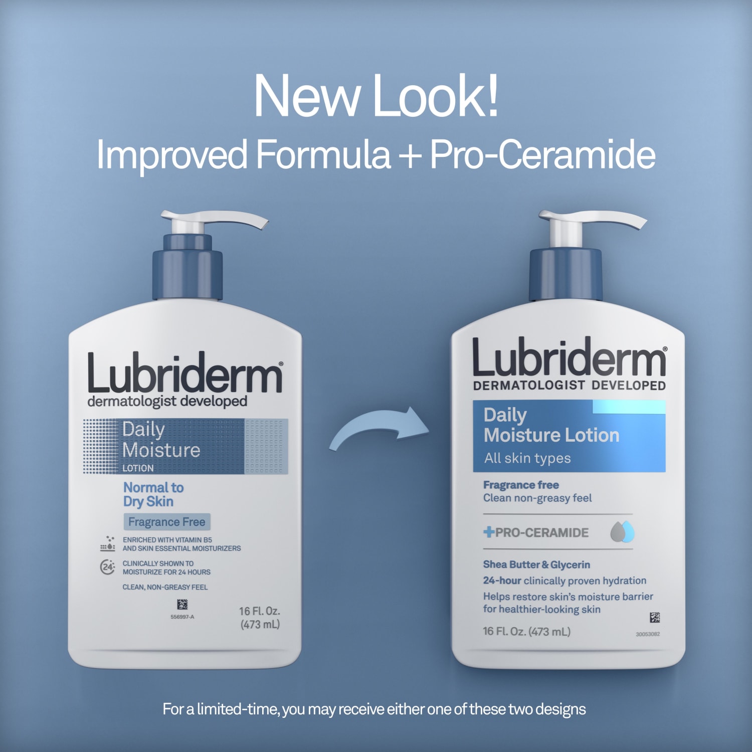 Lubriderm Daily Moisture Lotion + Pro-Ceramide, Unscented, 16 fl. oz - Image 3