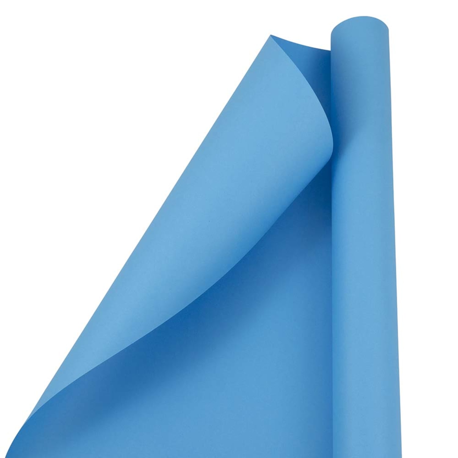 JAM Paper Wrapping Paper, Matte, 25 Sq Ft, Peacock Blue, 170128191OD - Image 4