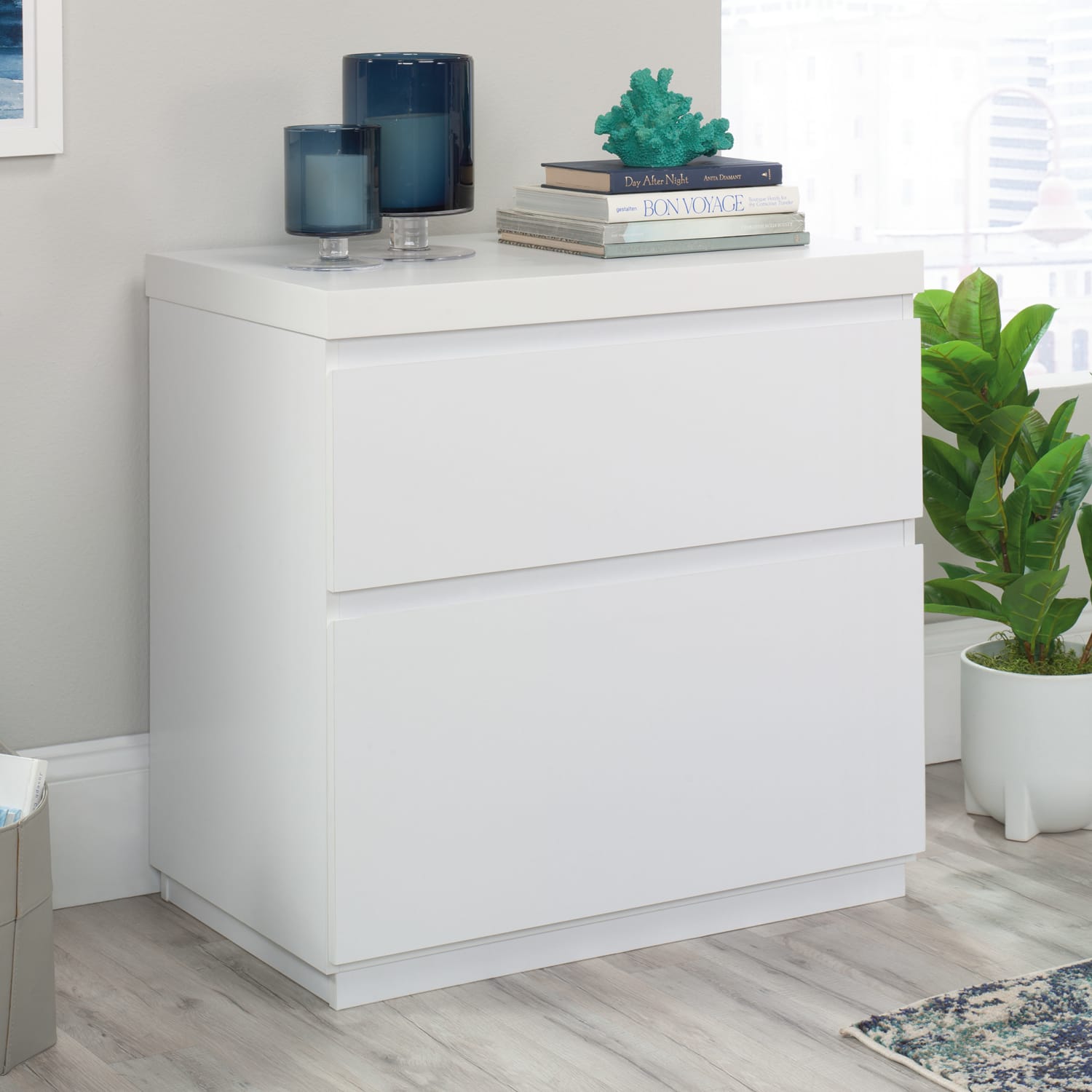Sauder Northcott 30-1/2inW x 18-1/2inD Lateral 2-Drawer File Cabinet, White - Image 3