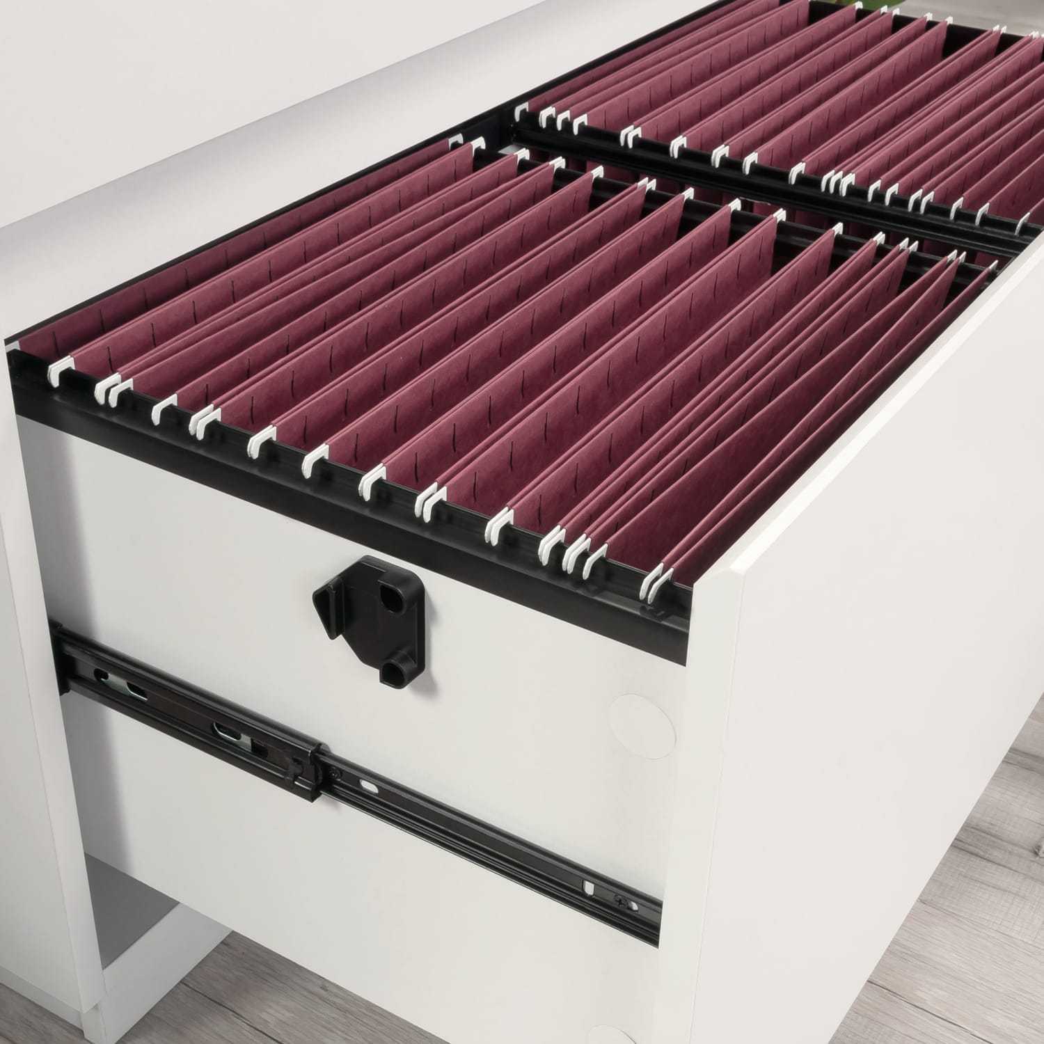 Sauder Northcott 30-1/2inW x 18-1/2inD Lateral 2-Drawer File Cabinet, White - Image 6