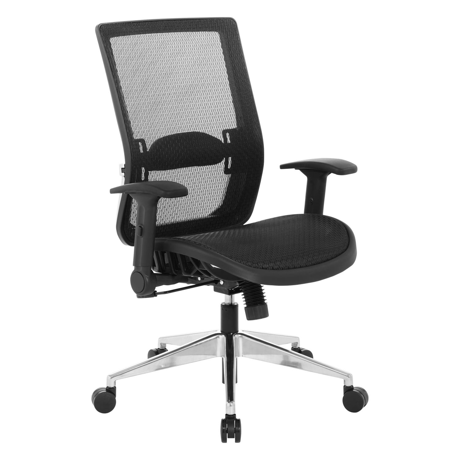 Office Star Space Seating 867A Series Ergonomic Matrix Mesh Mid-Back Chair, Black