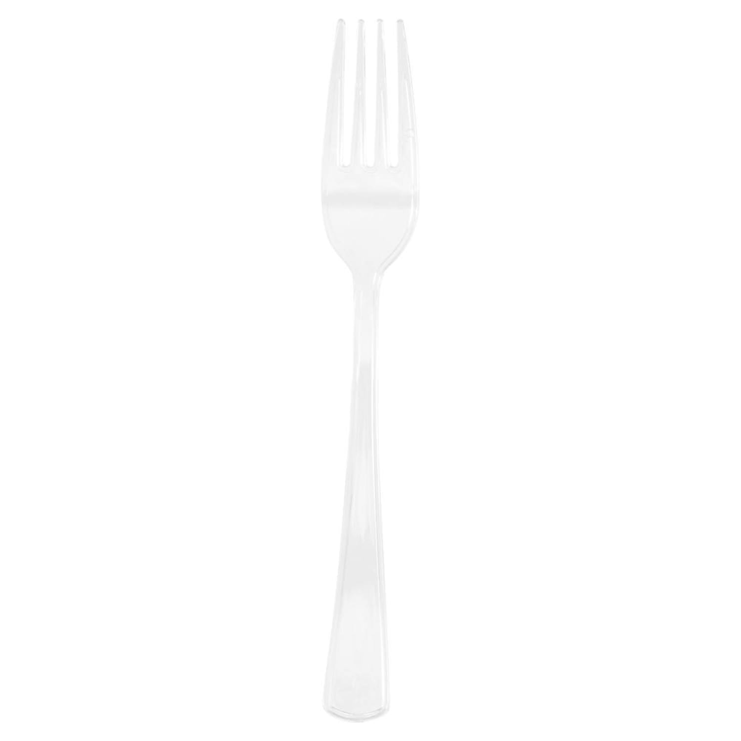 JAM PAPER Premium Utensils Party Pack, Plastic Forks, Clear, 48 Disposable Forks/Pack - Image 3