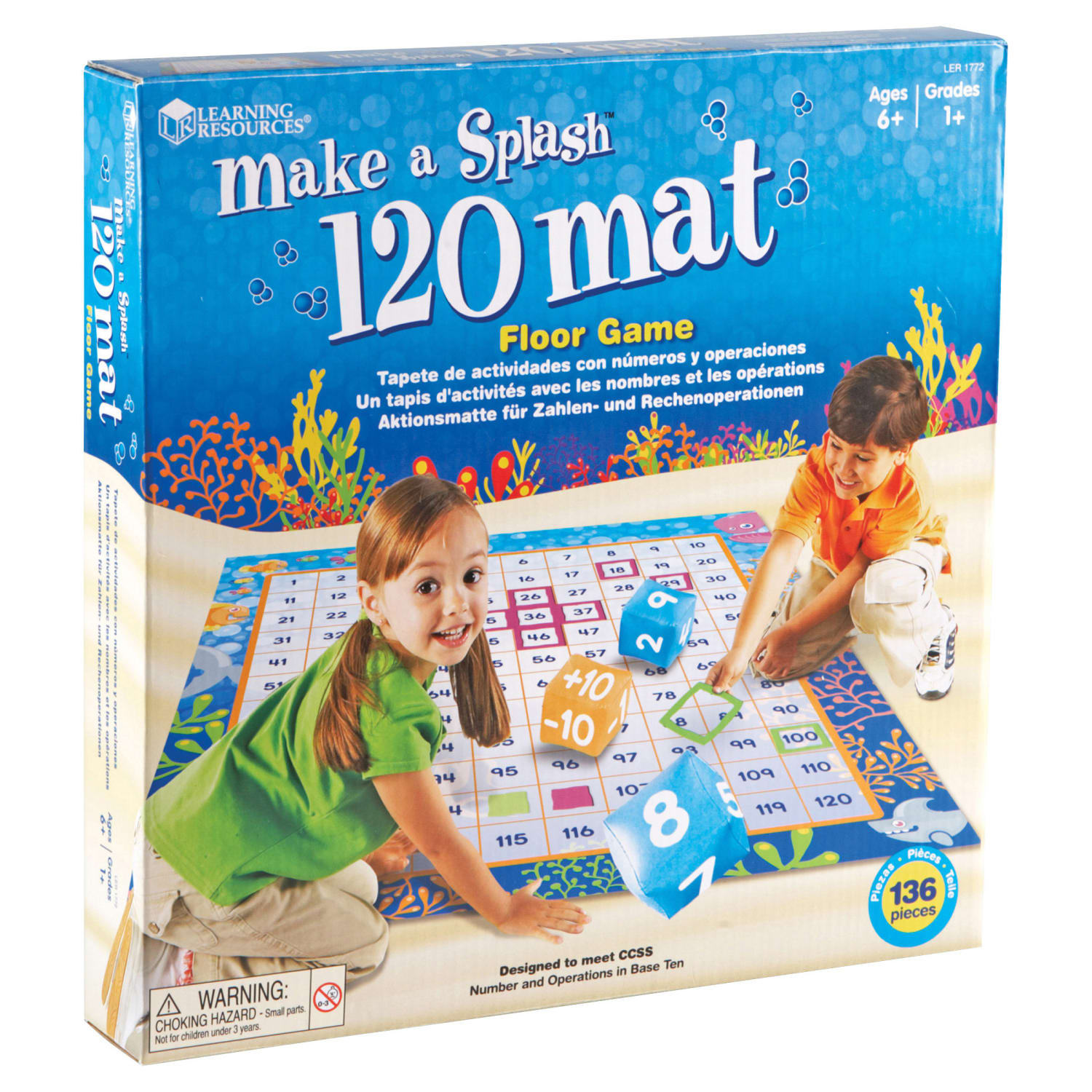 Learning Resources Make A Splash 120 Mat, 48in x 56in, Grades 1-9 - Image 3